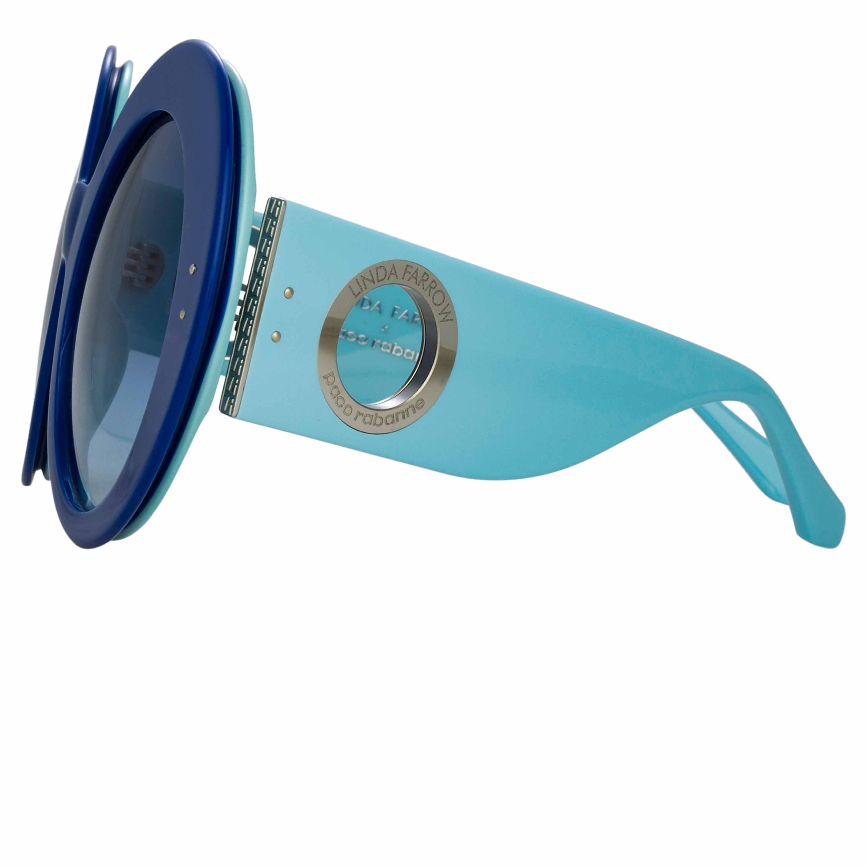 Color_LFL1120C6SUN - Paco Rabanne Donyale Oversized Sunglasses in Blue