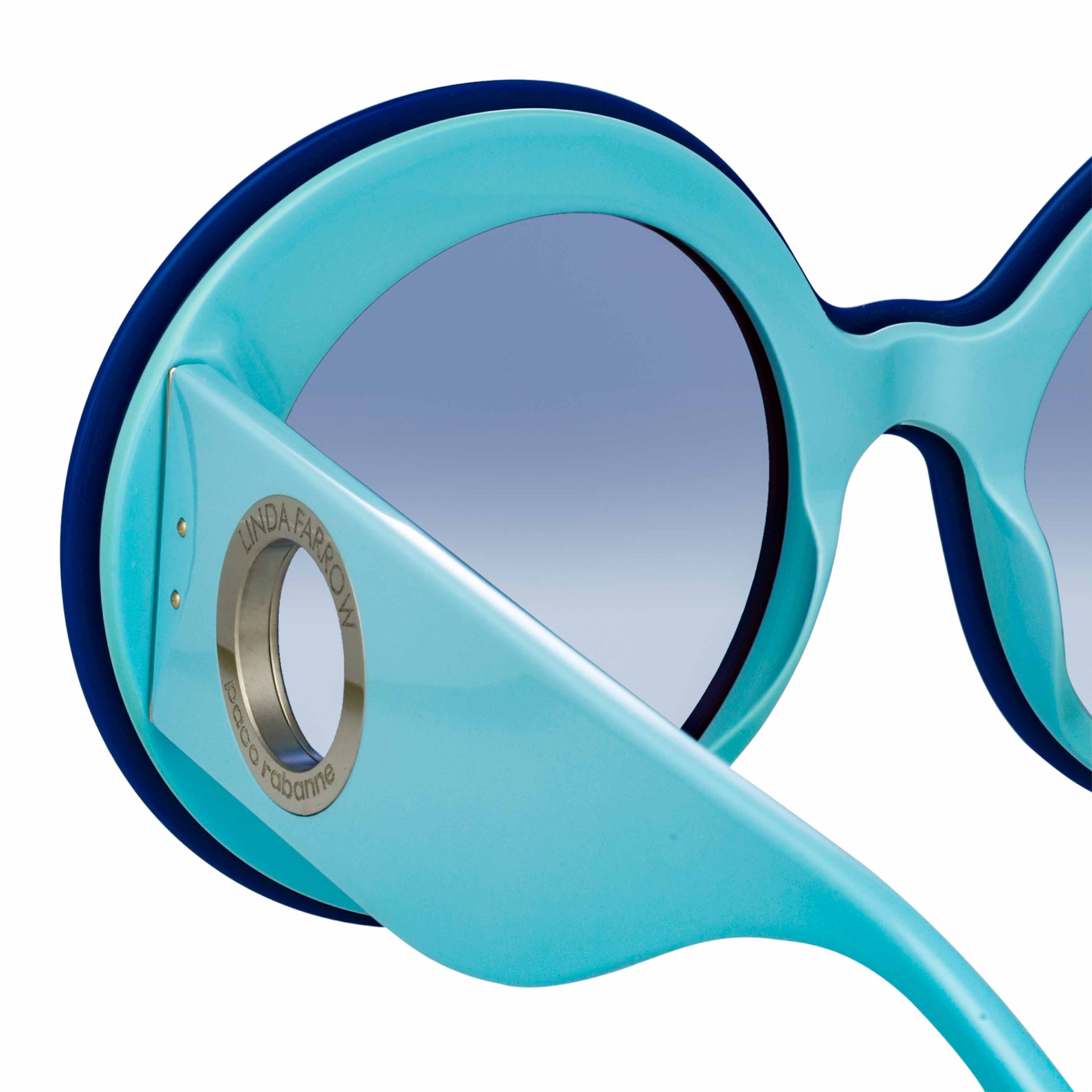 Color_LFL1120C6SUN - Paco Rabanne Donyale Oversized Sunglasses in Blue
