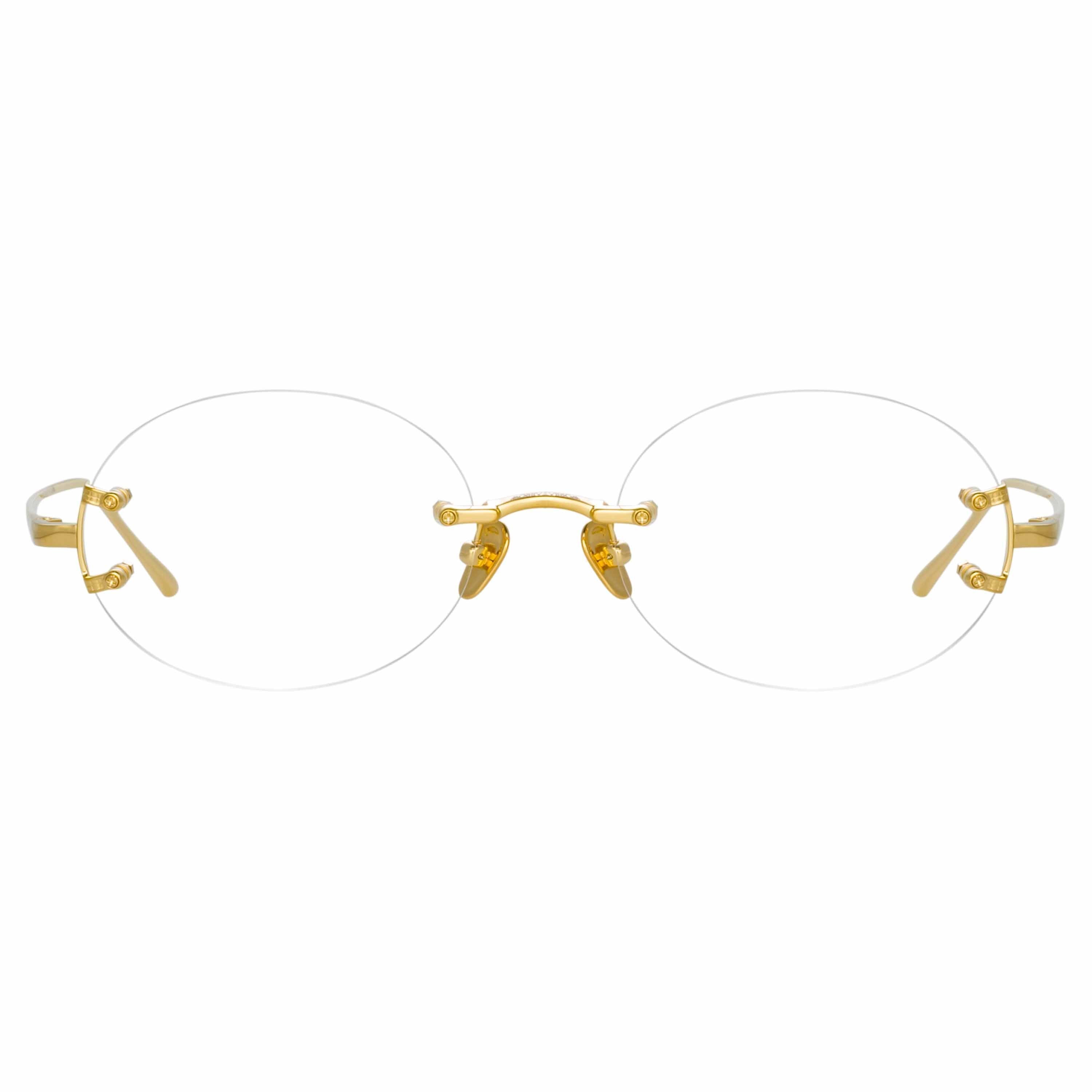 Color_LFL1130C4OPT - Knight Oval Optical Frame in Yellow Gold