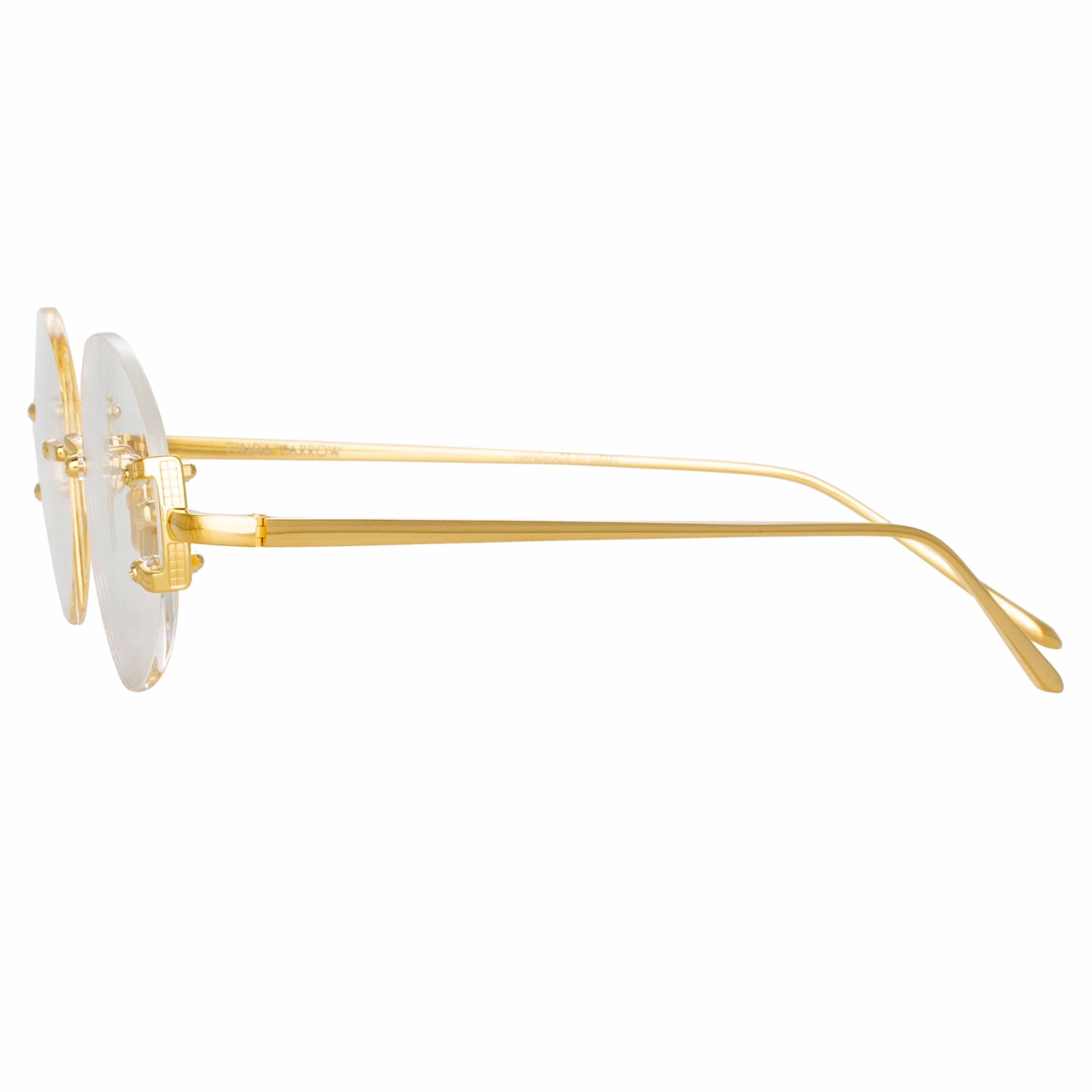Color_LFL1130C4OPT - Knight Oval Optical Frame in Yellow Gold