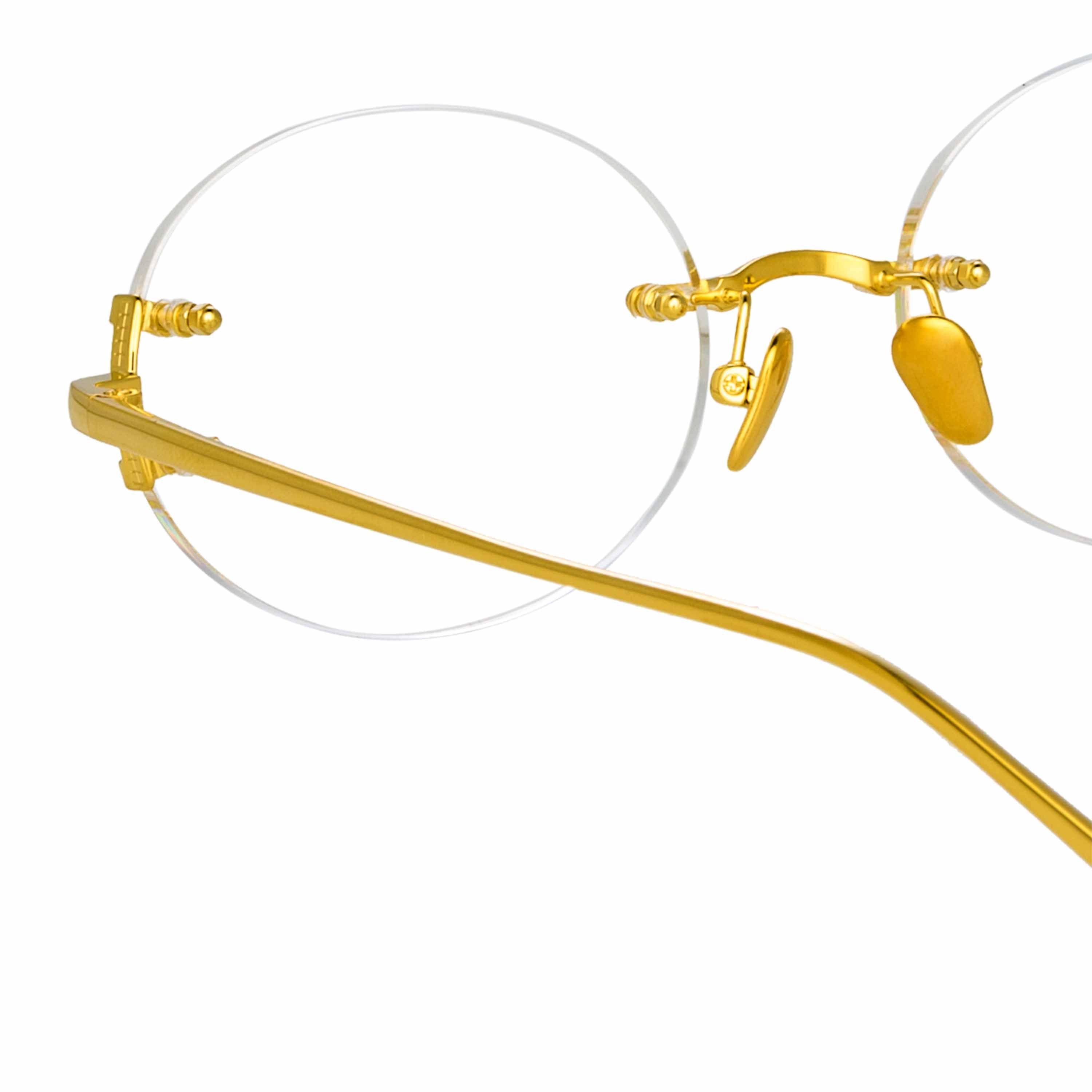 Color_LFL1130C4OPT - Knight Oval Optical Frame in Yellow Gold
