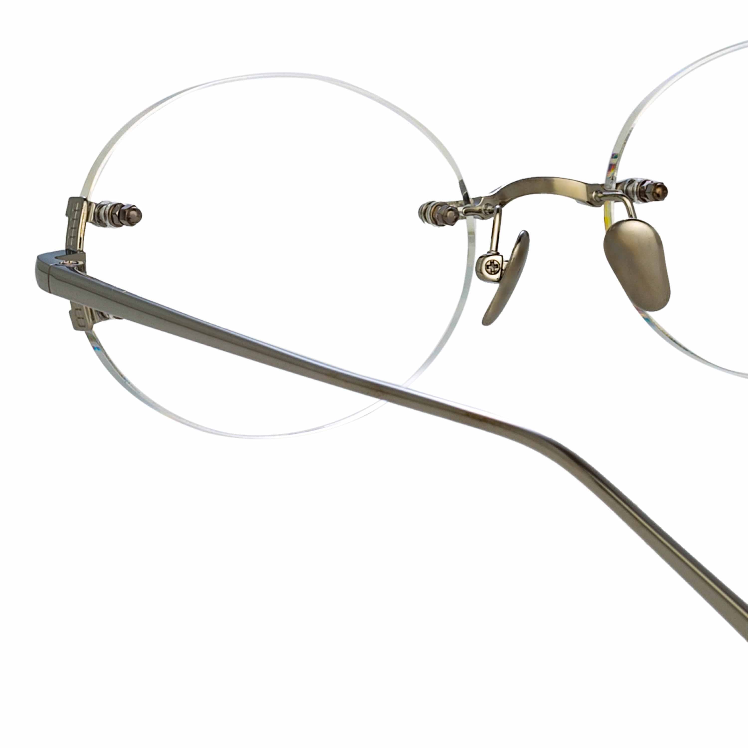 Color_LFL1130C5OPT - Knight Oval Optical Frame in White Gold