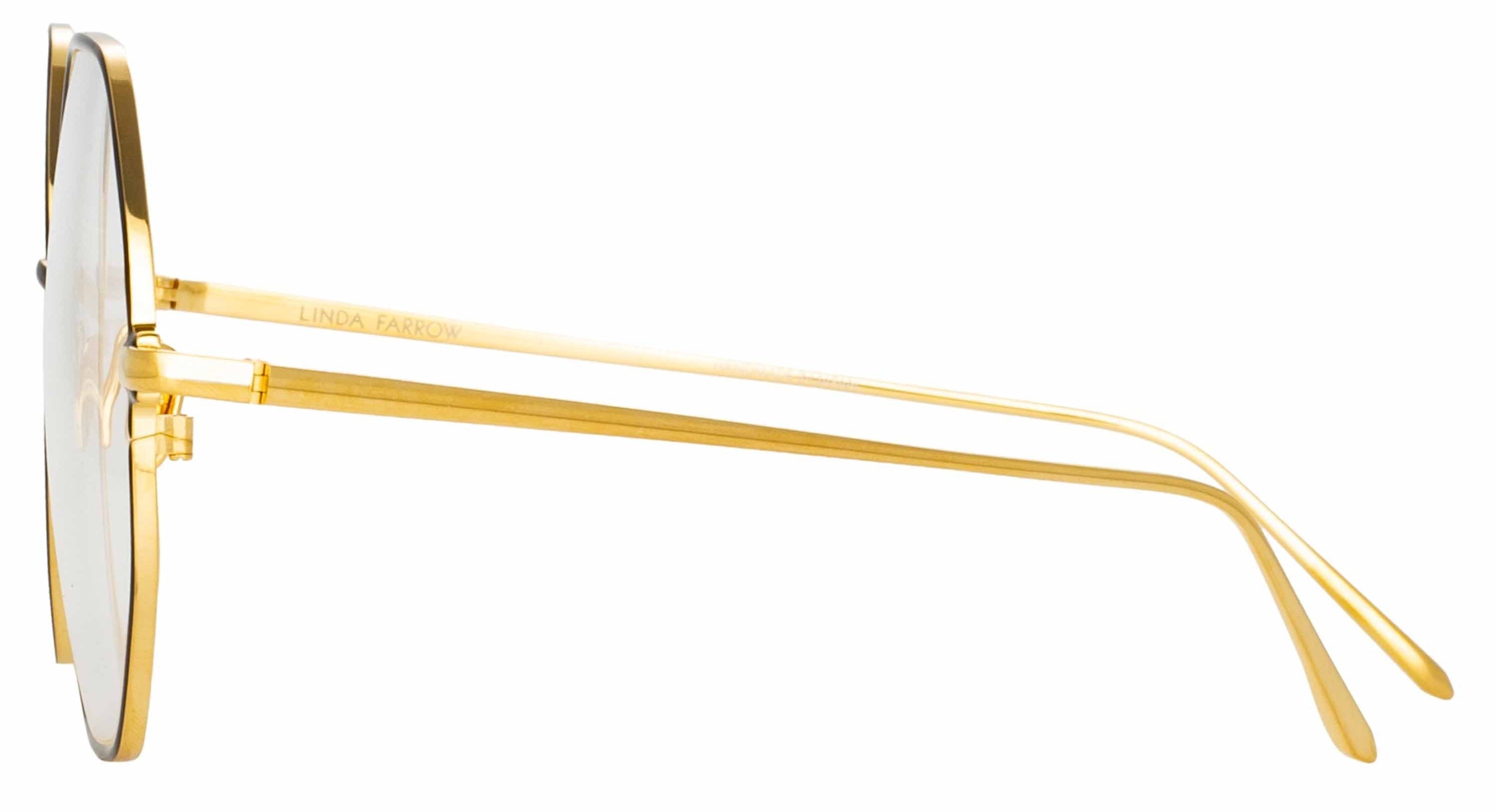 Color_LFL1148C6OPT - Leif Oversized Optical Frame in Yellow Gold and Black