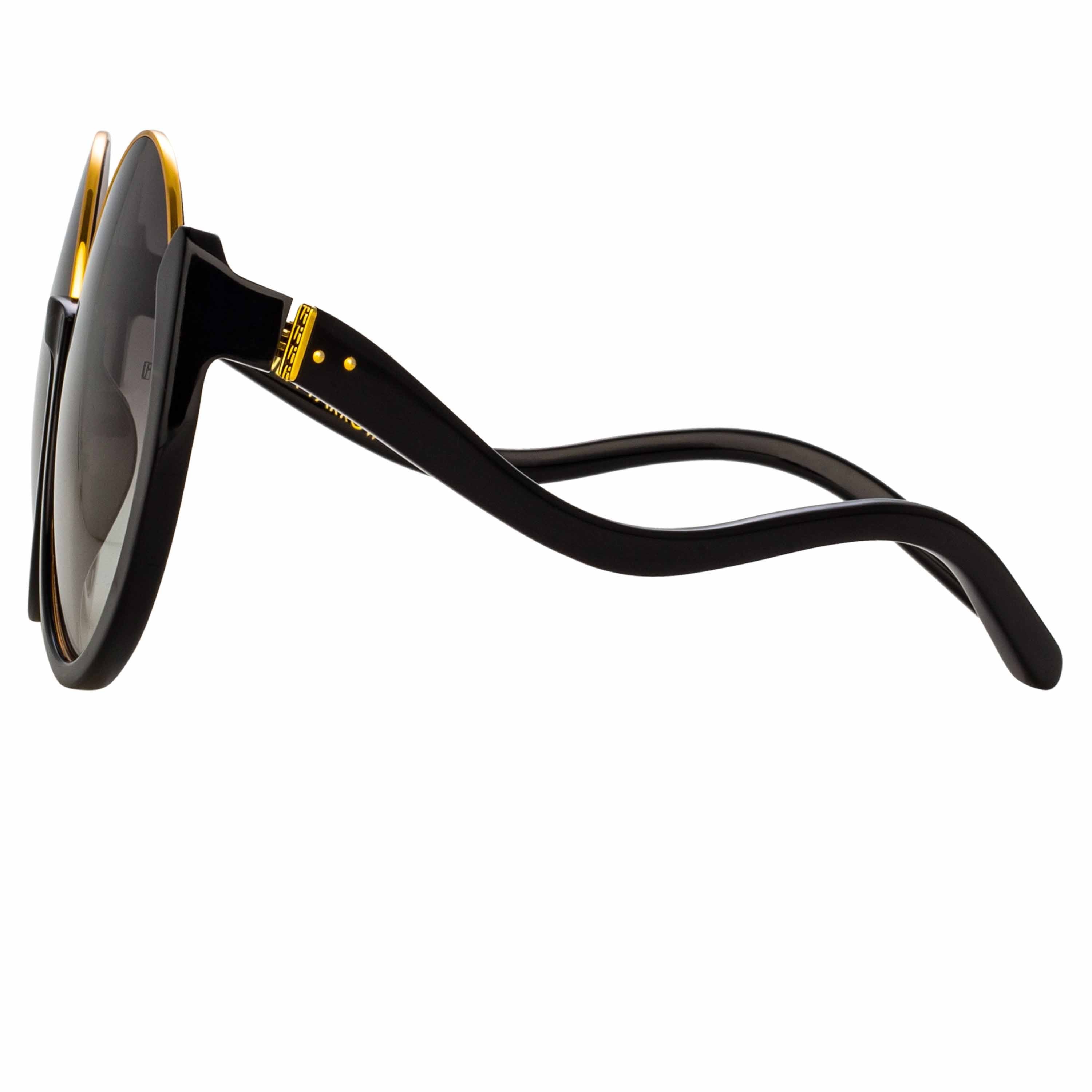 Color_LFL1167C1SUN - Florence Round Sunglasses in Black