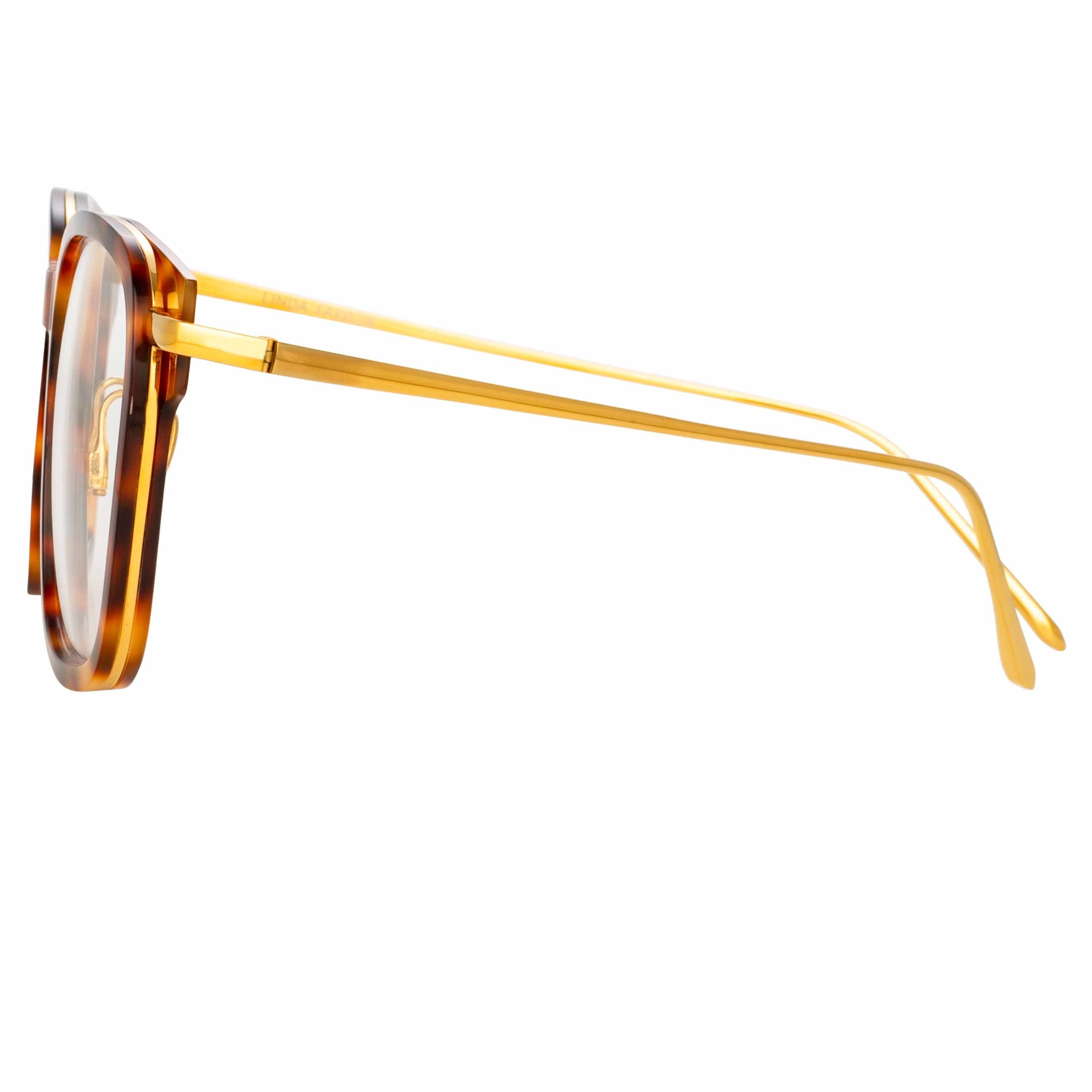 Color_LFL1185C3OPT - Franklin Optical Rectangular Frame in Tortoiseshell