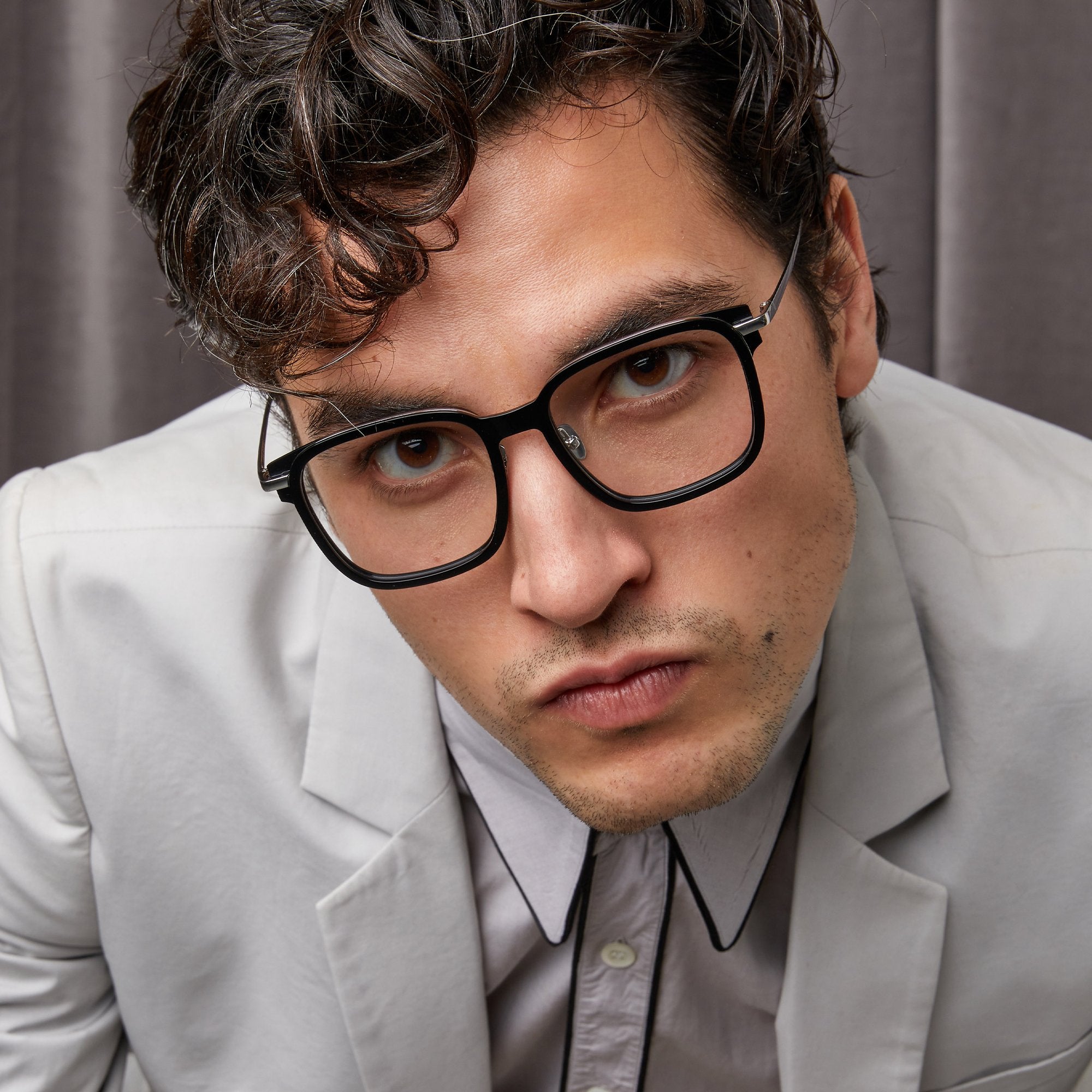 Color_LFL1185C4OPT - Franklin Optical Rectangular Frame in Brown