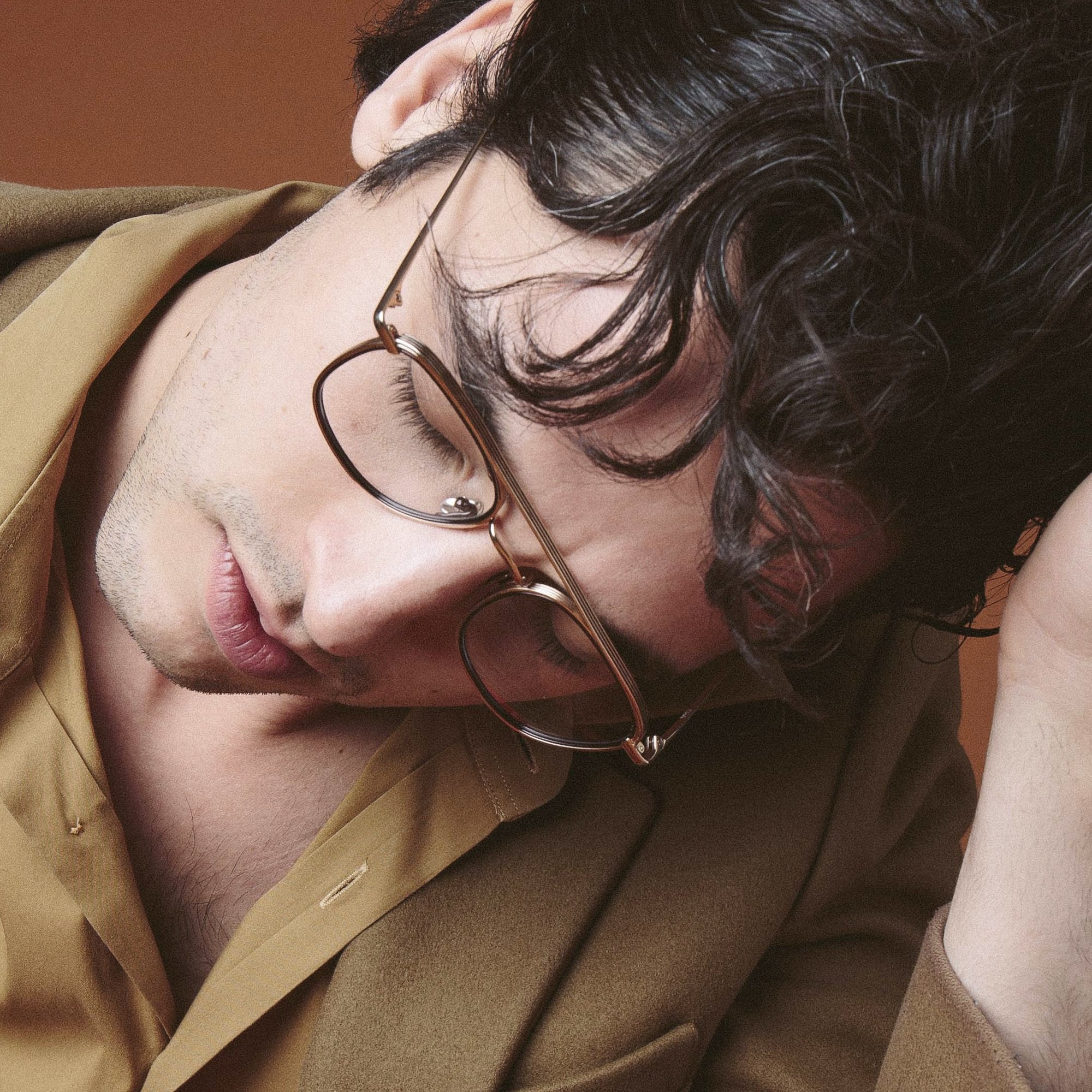 Color_LFL1193C1OPT - Clark Aviator Optical Frame in Yellow Gold and Black