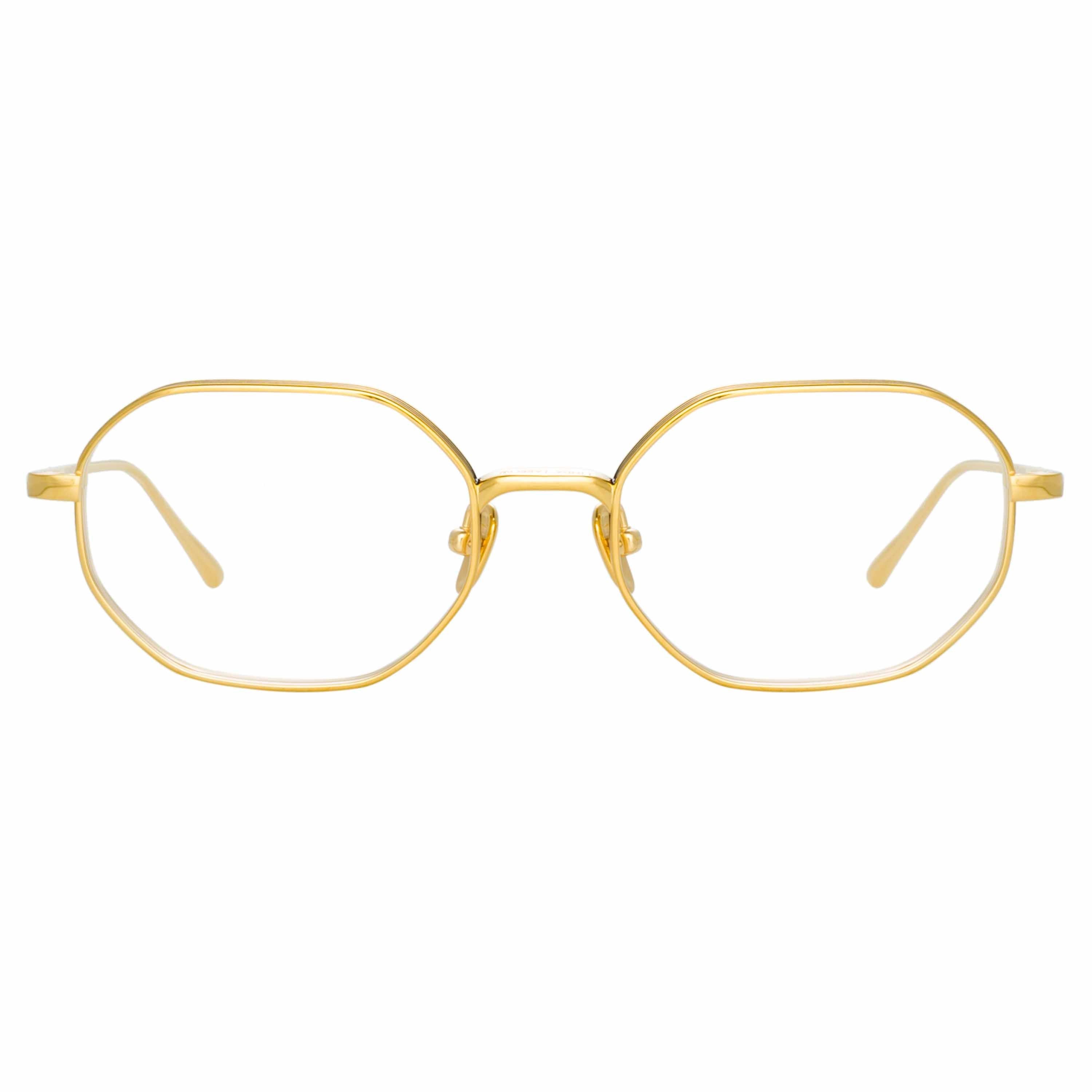 Color_LFL1195C1OPT - Stafford Angular Optical Frame in Yellow Gold