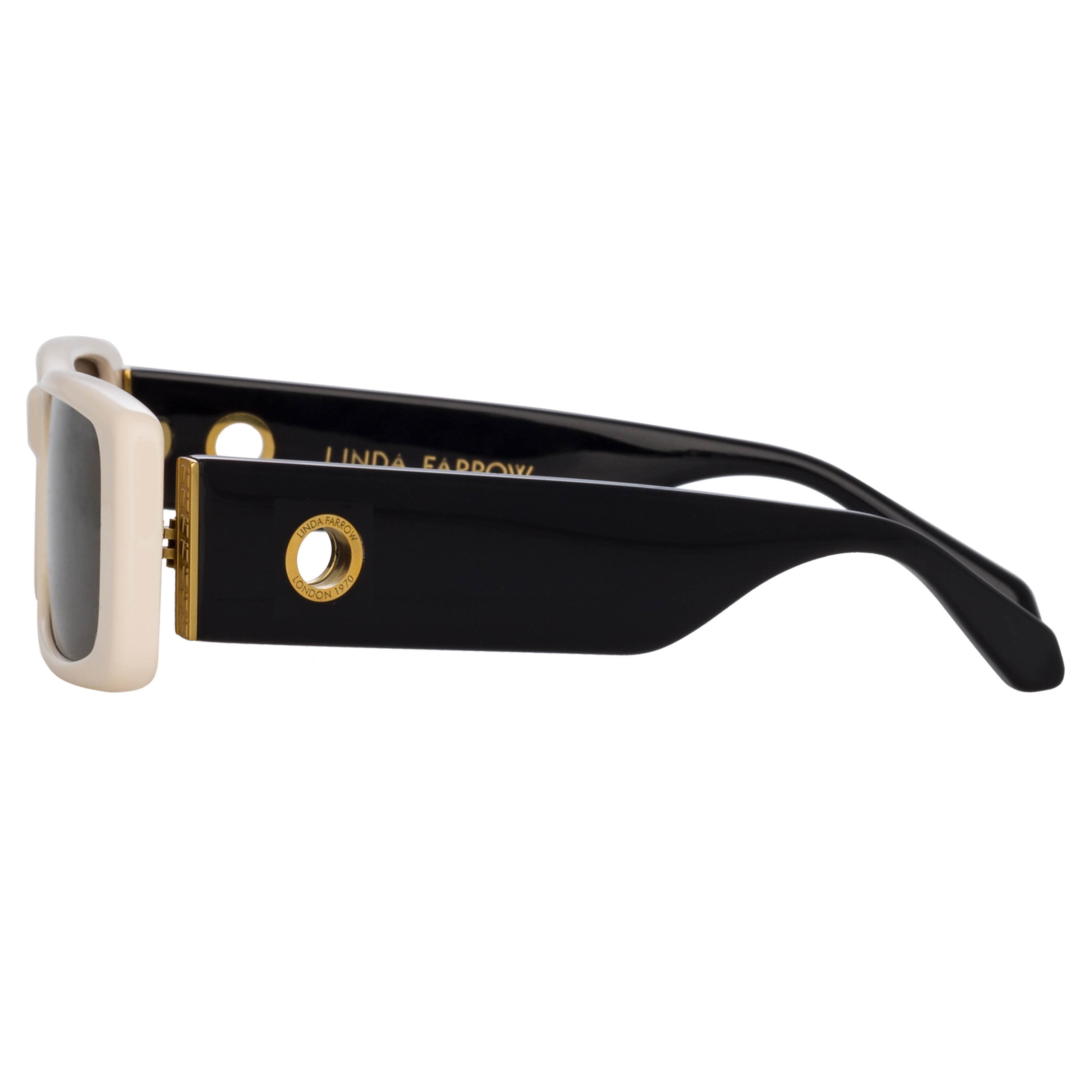 Color_LFL1201C3SUN - Dania Rectangular Sunglasses in Cream