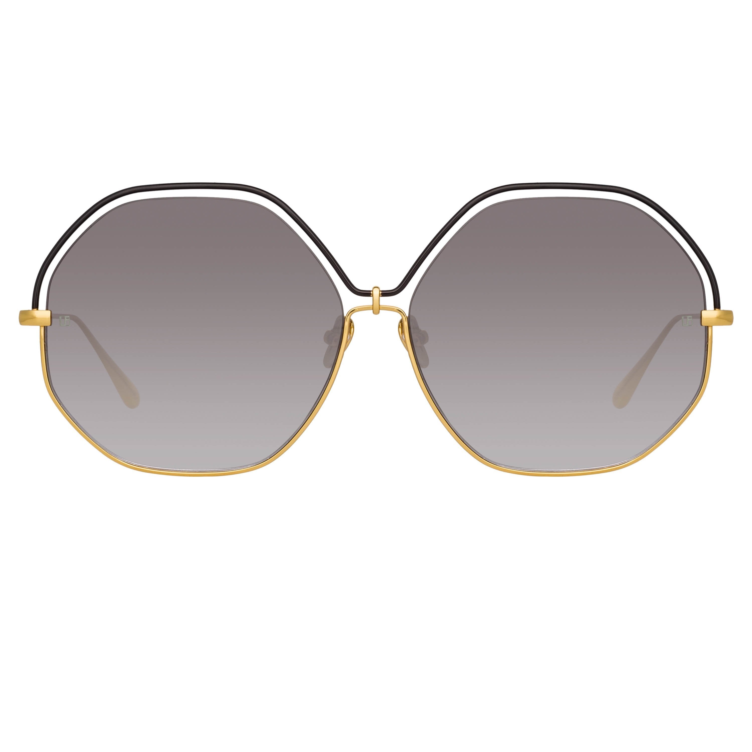 Color_LFL1203C1SUN - Lorena Oversized Sunglasses in Yellow Gold