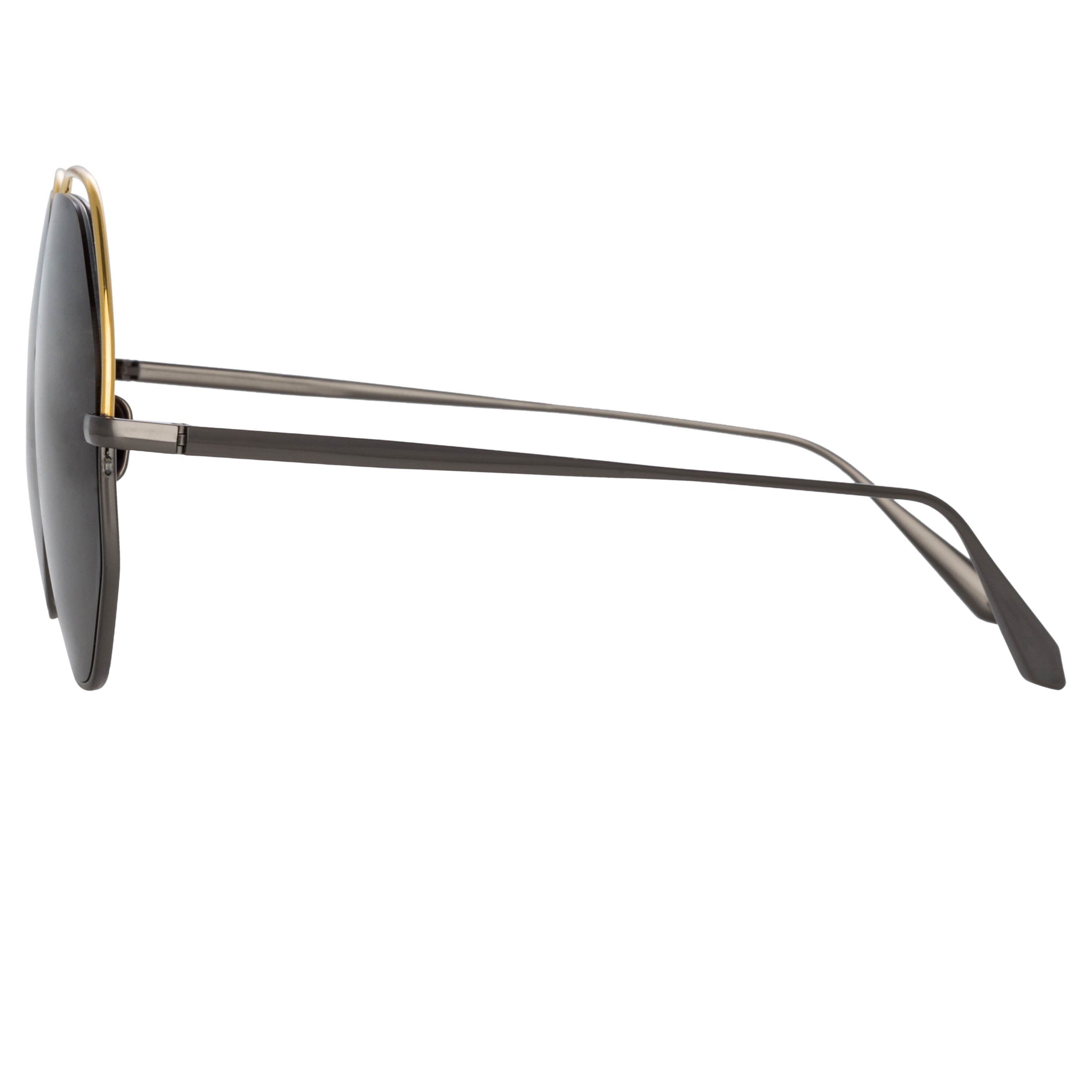 Color_LFL1203C3SUN - Lorena Oversized Sunglasses in Nickel