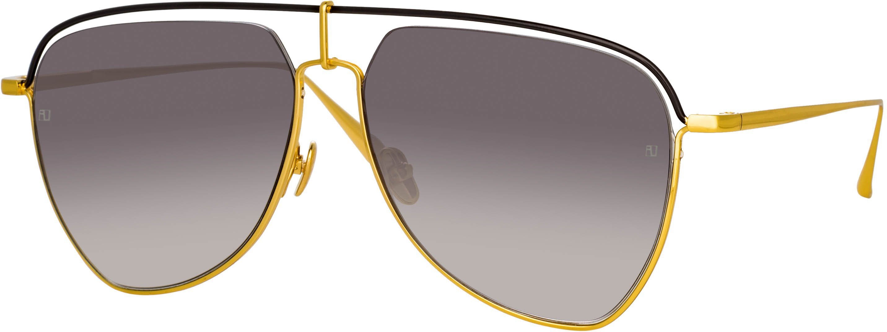 Color_LFL1205C1SUN - Alma Aviator Sunglasses in Yellow Gold