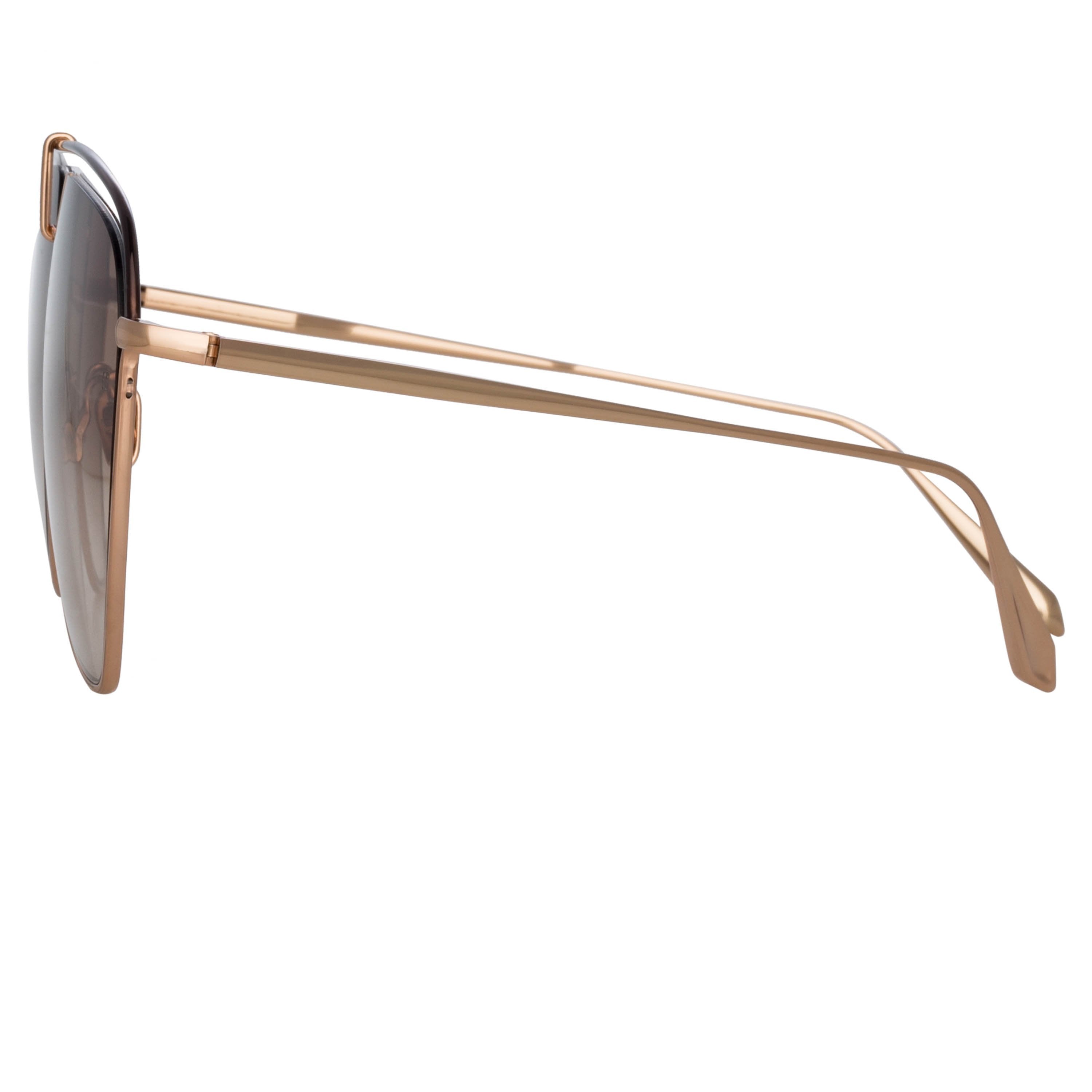 Color_LFL1205C2SUN - Alma Aviator Sunglasses in Rose Gold (Men's)