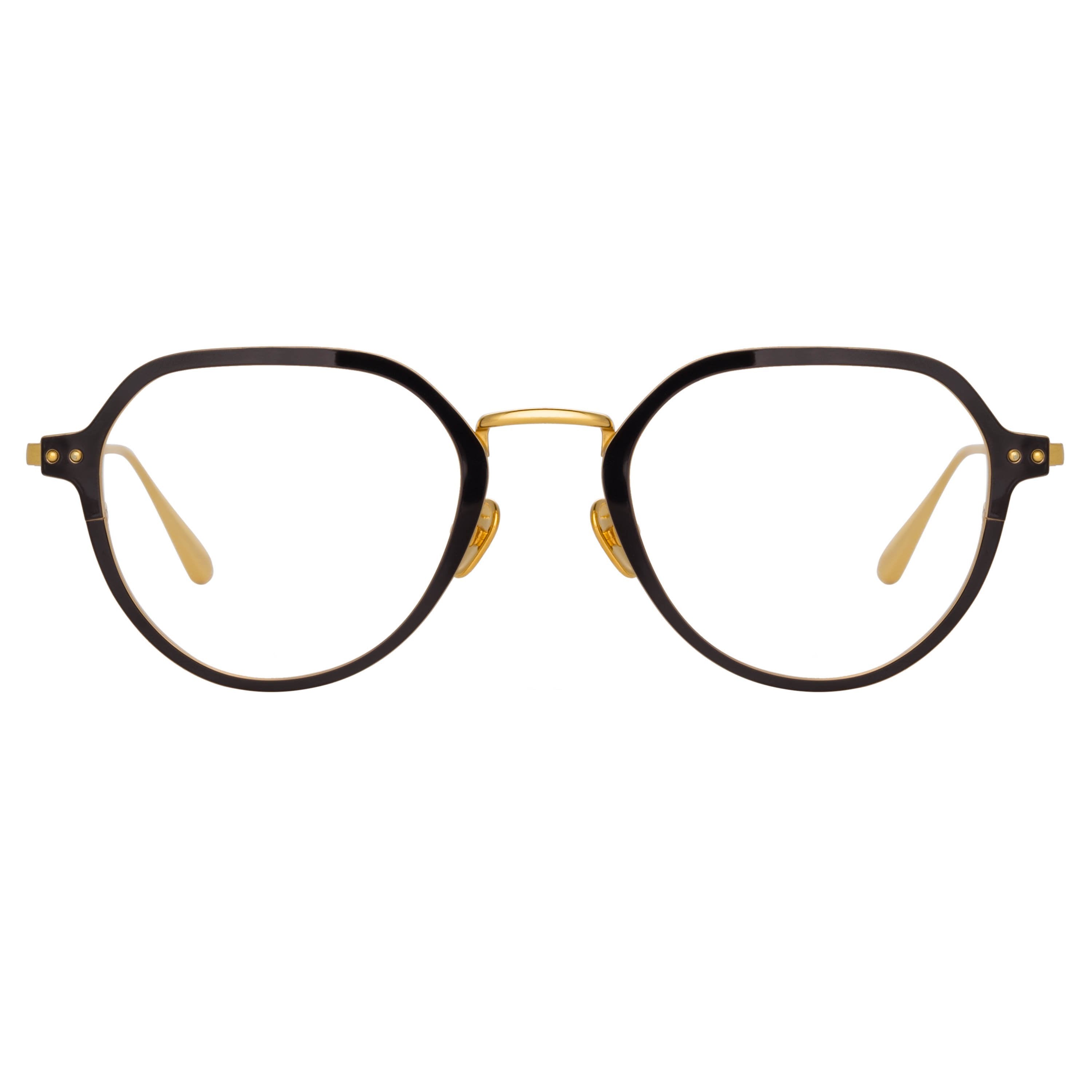 Color_LFL1218C1OPT - Axel Angular Optical Frame in Yellow Gold and Black (Men's)