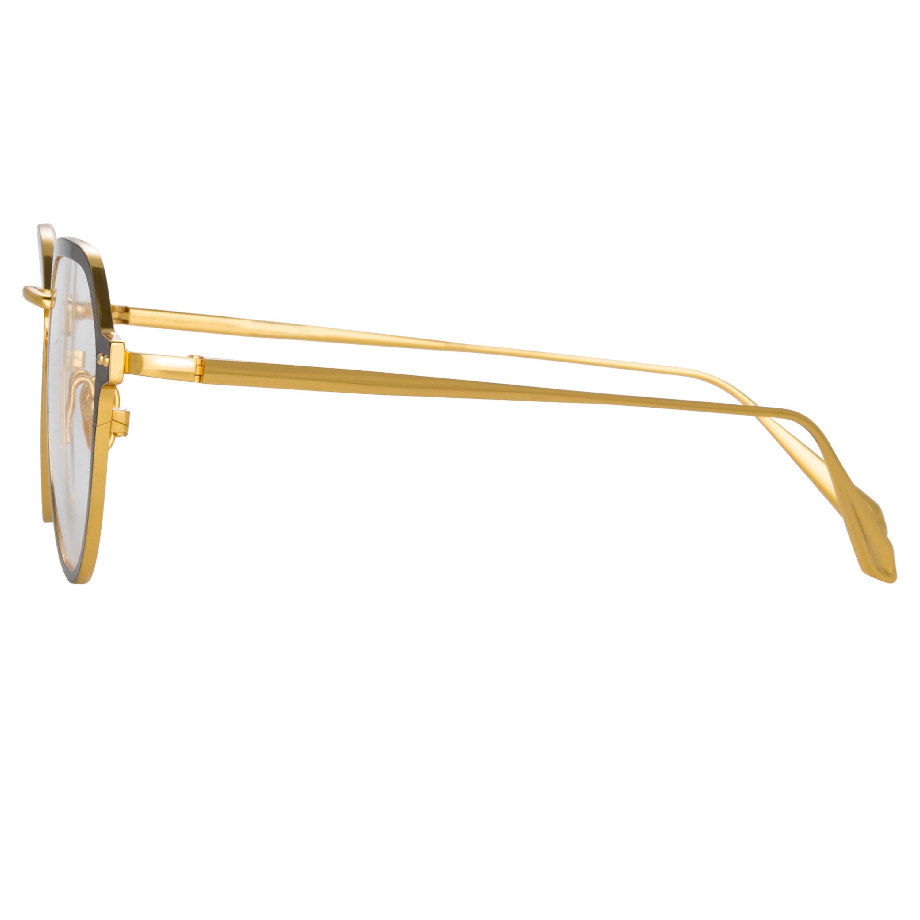 Color_LFL1218C1OPT - Axel Angular Optical Frame in Yellow Gold and Black (Men's)