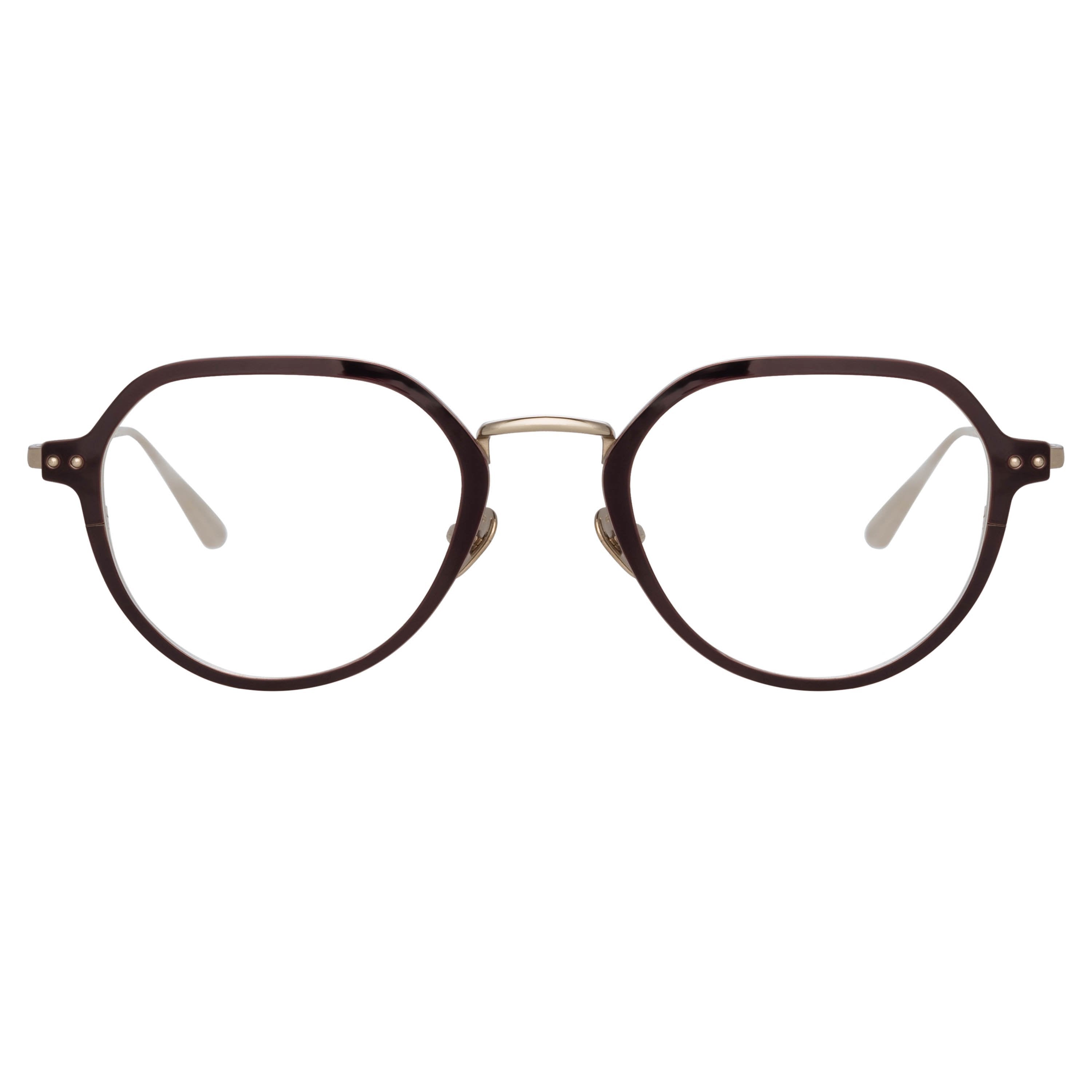 Color_LFL1218C3OPT - Axel Angular Optical Frame in Light Gold and Brown