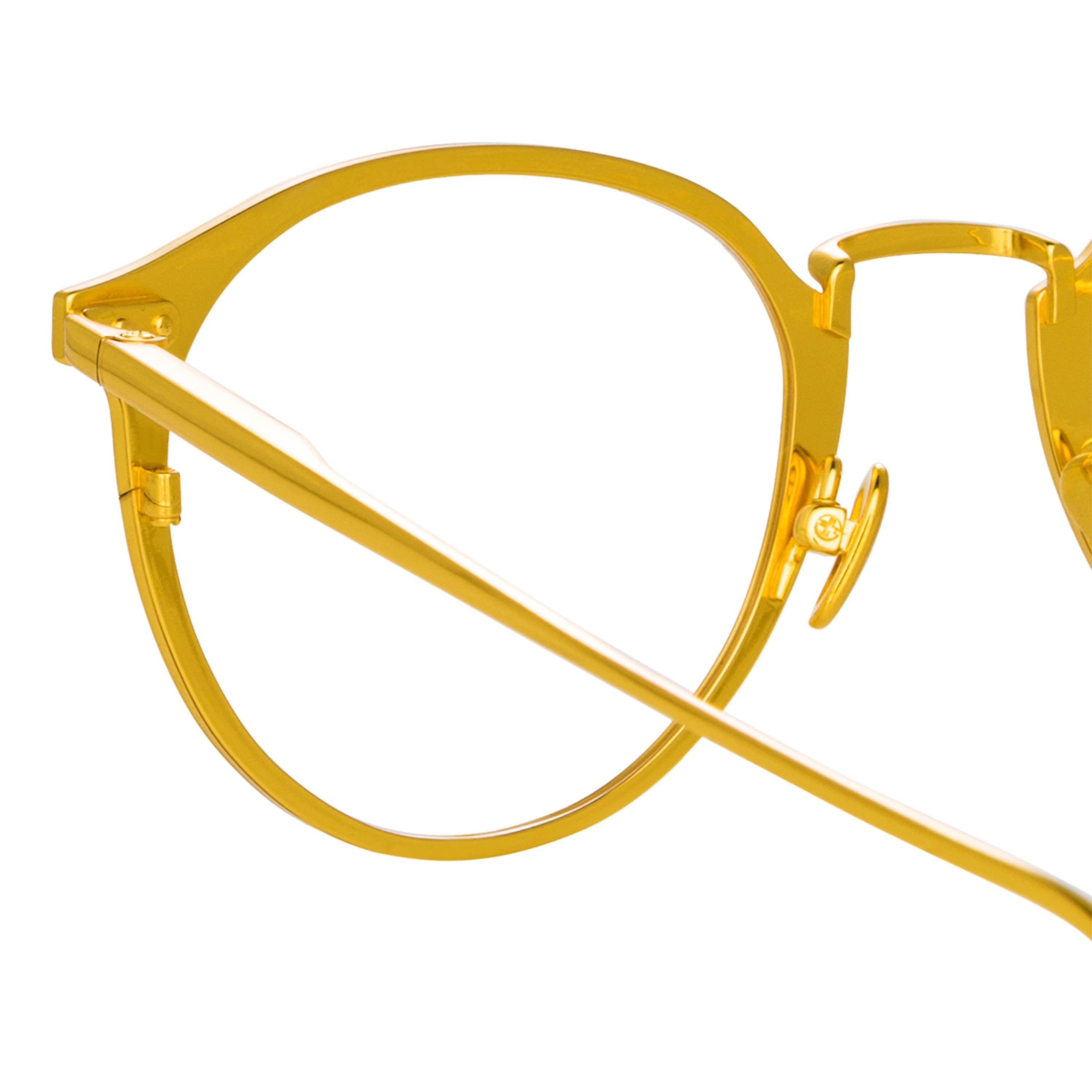 Color_LFL1219C1OPT - Johan Oval Optical Frame in Yellow Gold and Black