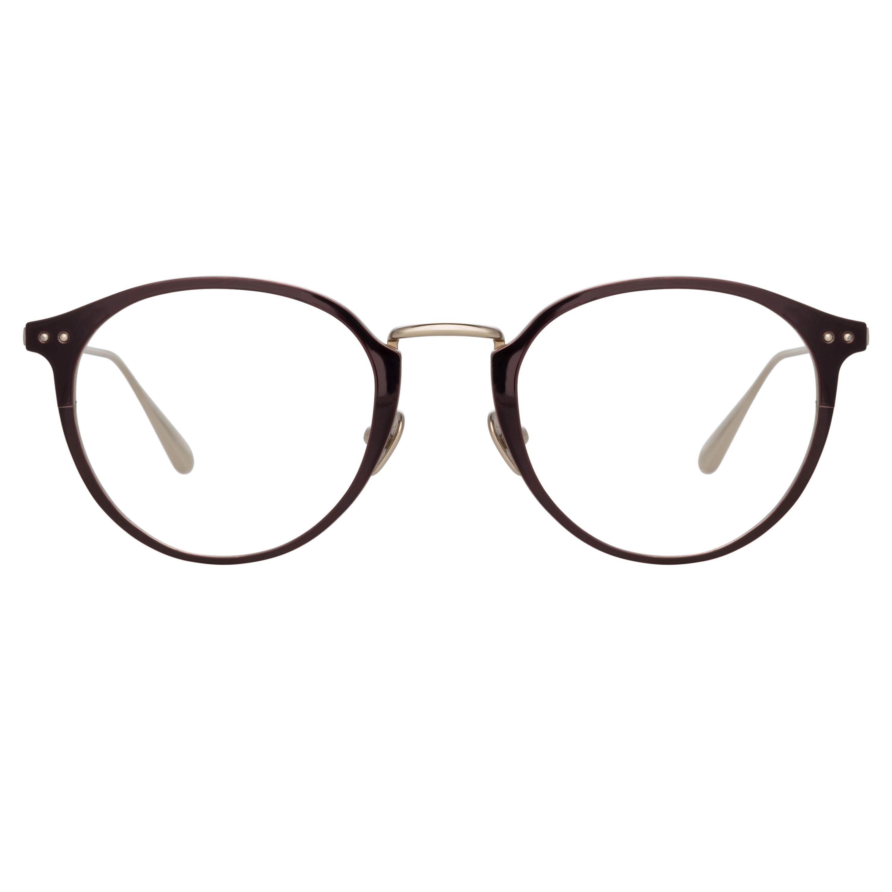 Color_LFL1219C3OPT - Johan Oval Optical Frame in Light Gold and Brown