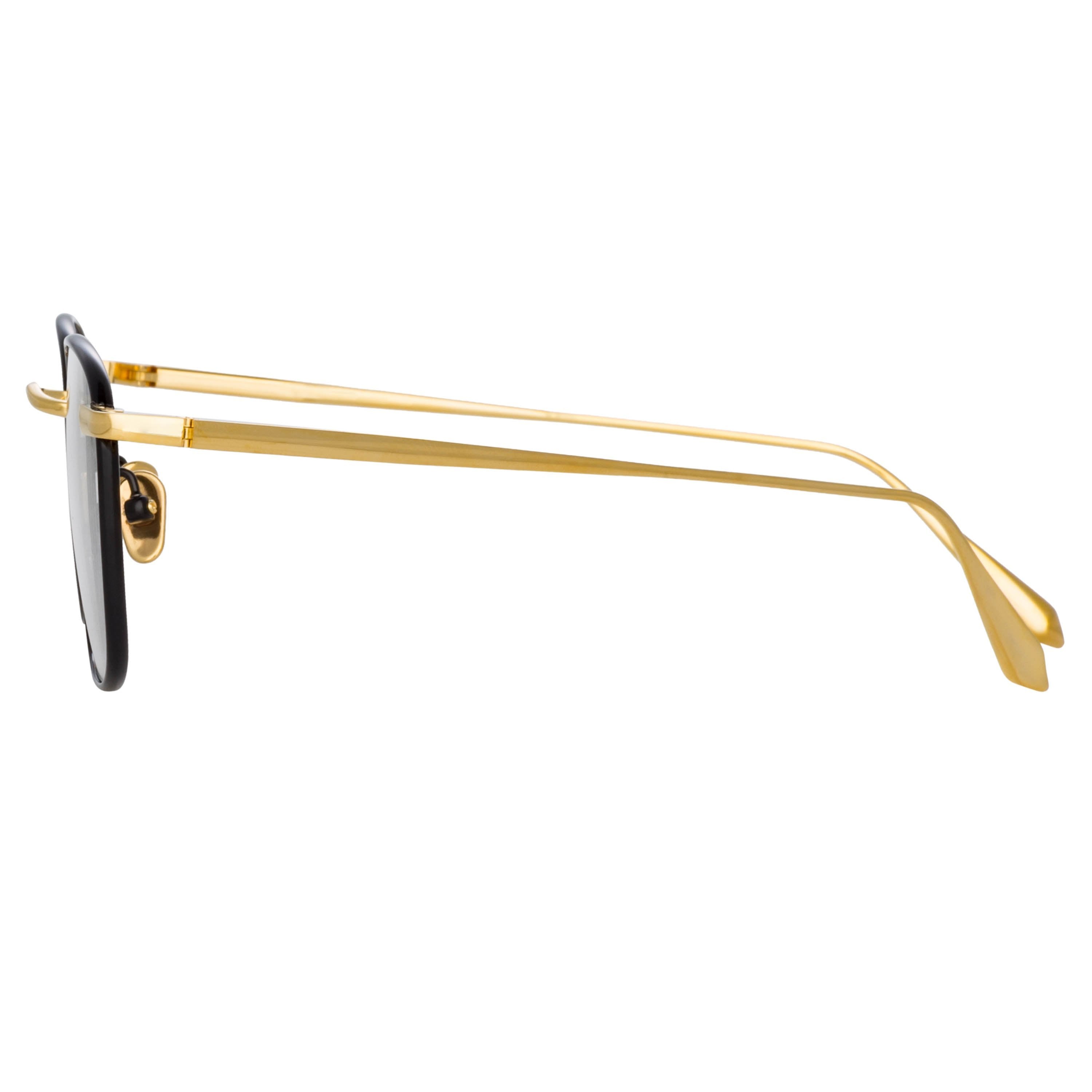 Color_LFL1228C1OPT - Hendrik Oval Optical Frame in Yellow Gold and Black