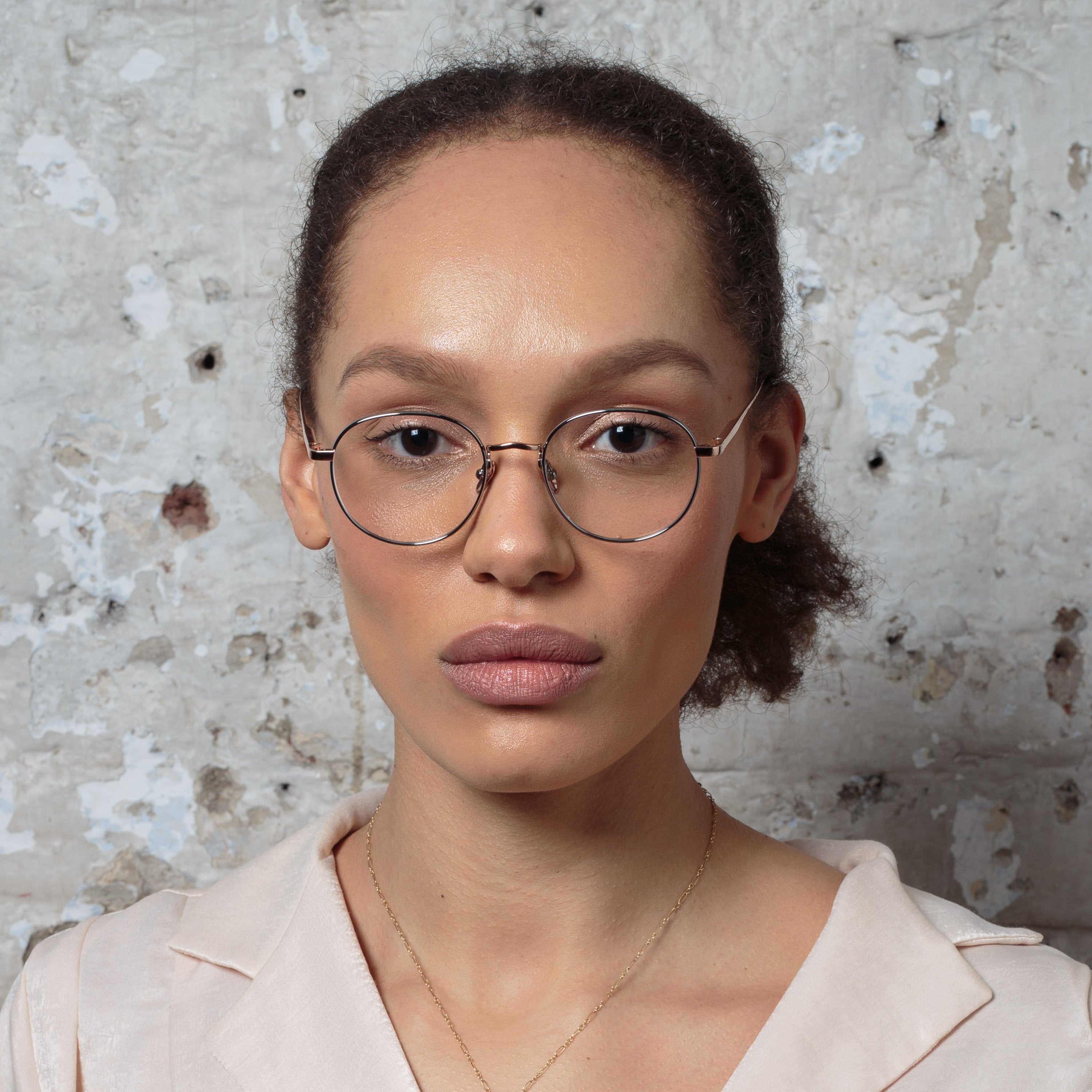 Color_LFL1230C2OPT - Anton Oval Optical Frame in Rose Gold and White Gold
