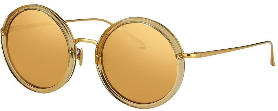 Color_LFL239C45SUN - Linda Farrow Tracy C45 Round Sunglasses