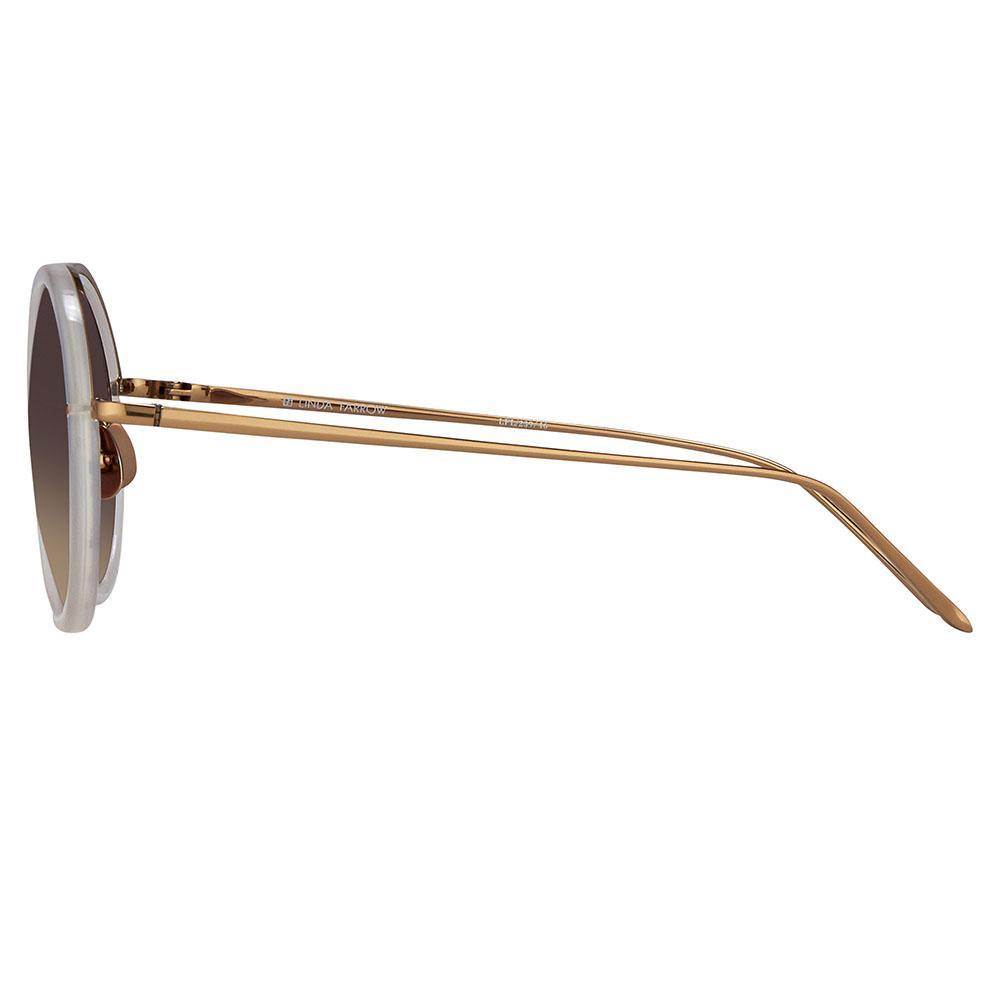 Color_LFL239C46SUN - Linda Farrow Tracy C46 Round Sunglasses