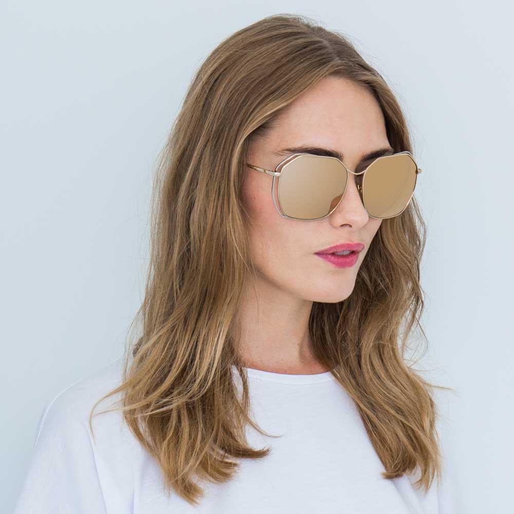 Color_LFL350C5SUN - Linda Farrow 350 C5 Oversized Sunglasses