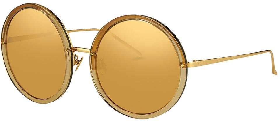 Color_LFL457C13SUN - Linda Farrow Kew C13 Round Sunglasses