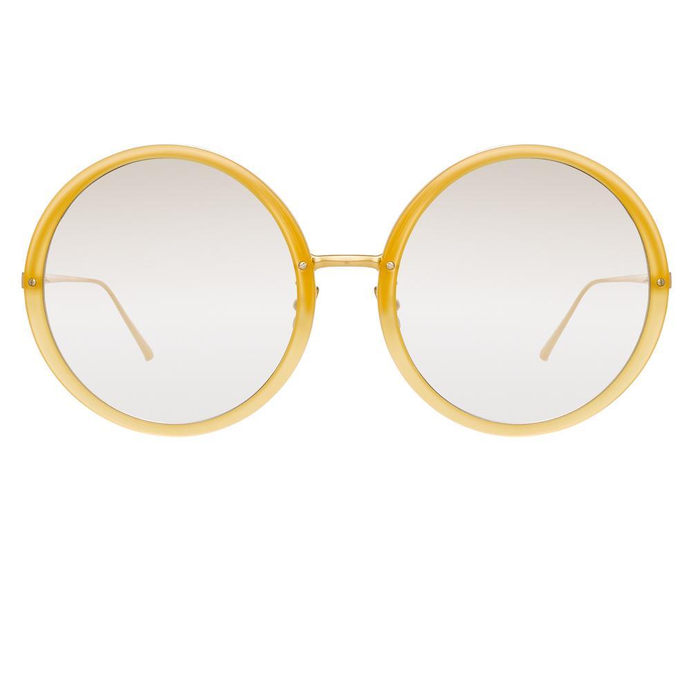 Color_LFL457C33SUN - Linda Farrow Kew C33 Round Sunglasses