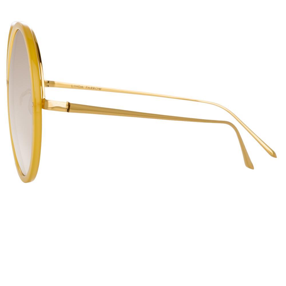 Color_LFL457C33SUN - Linda Farrow Kew C33 Round Sunglasses