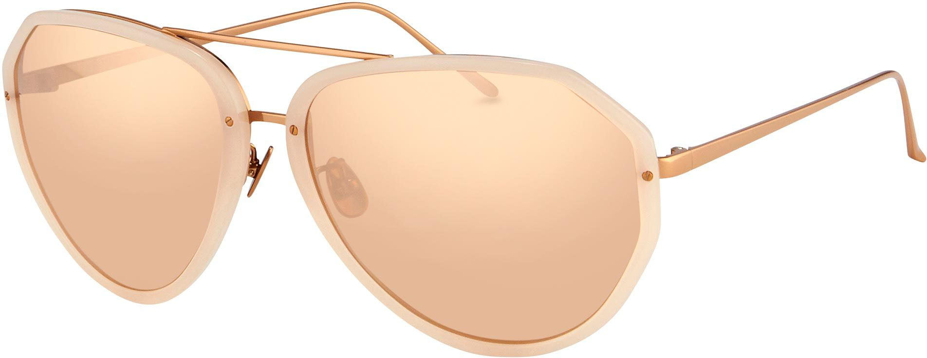 Color_LFL463C5SUN - Linda Farrow 463 C5 Aviator Sunglasses