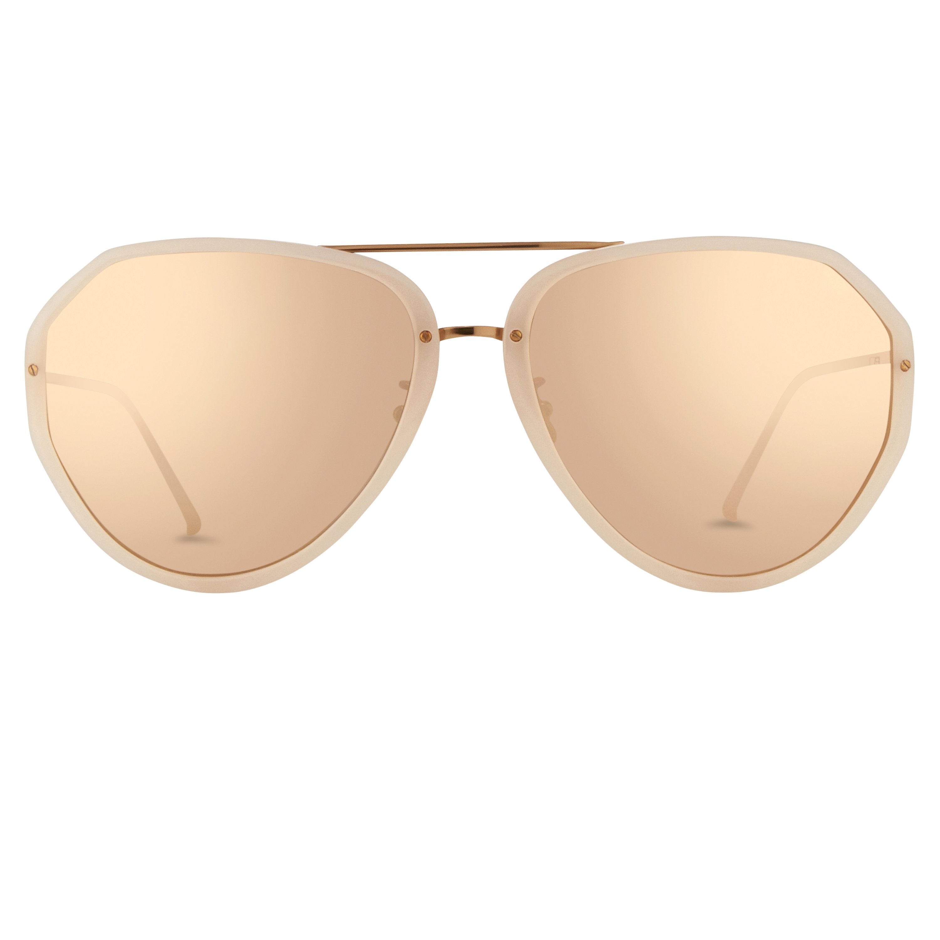 Color_LFL463C5SUN - Linda Farrow 463 C5 Aviator Sunglasses