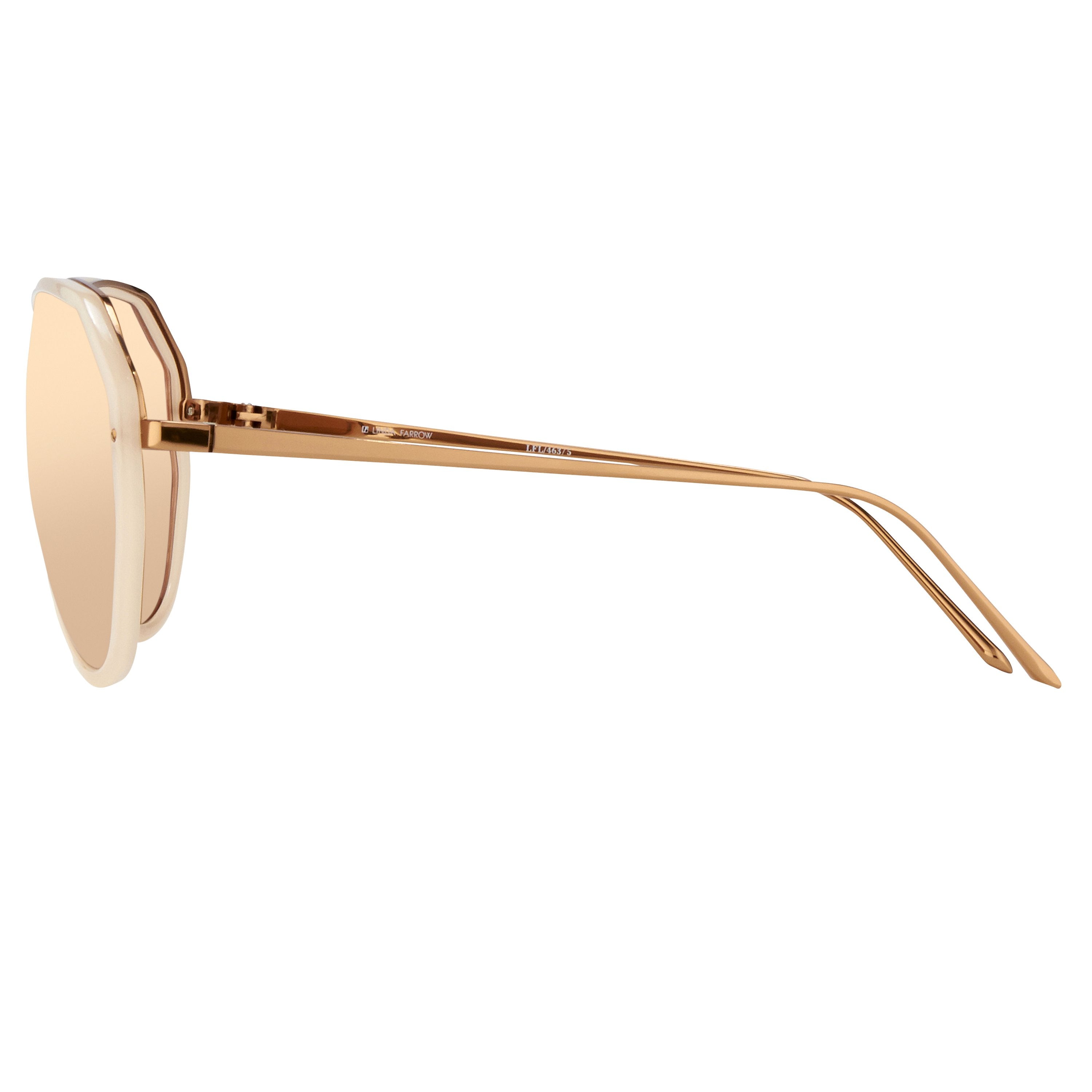 Color_LFL463C5SUN - Linda Farrow 463 C5 Aviator Sunglasses