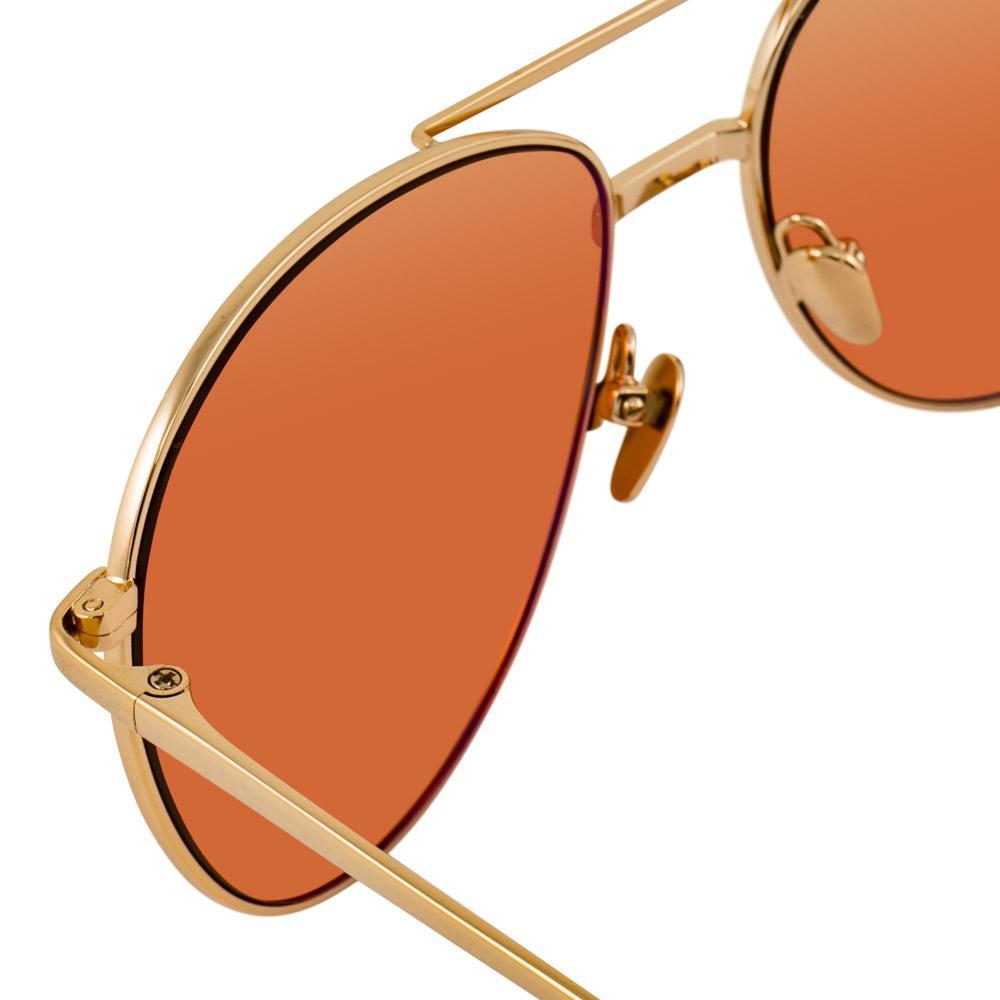 Color_LFL482C8SUN - Linda Farrow 482 C8 Aviator Sunglasses