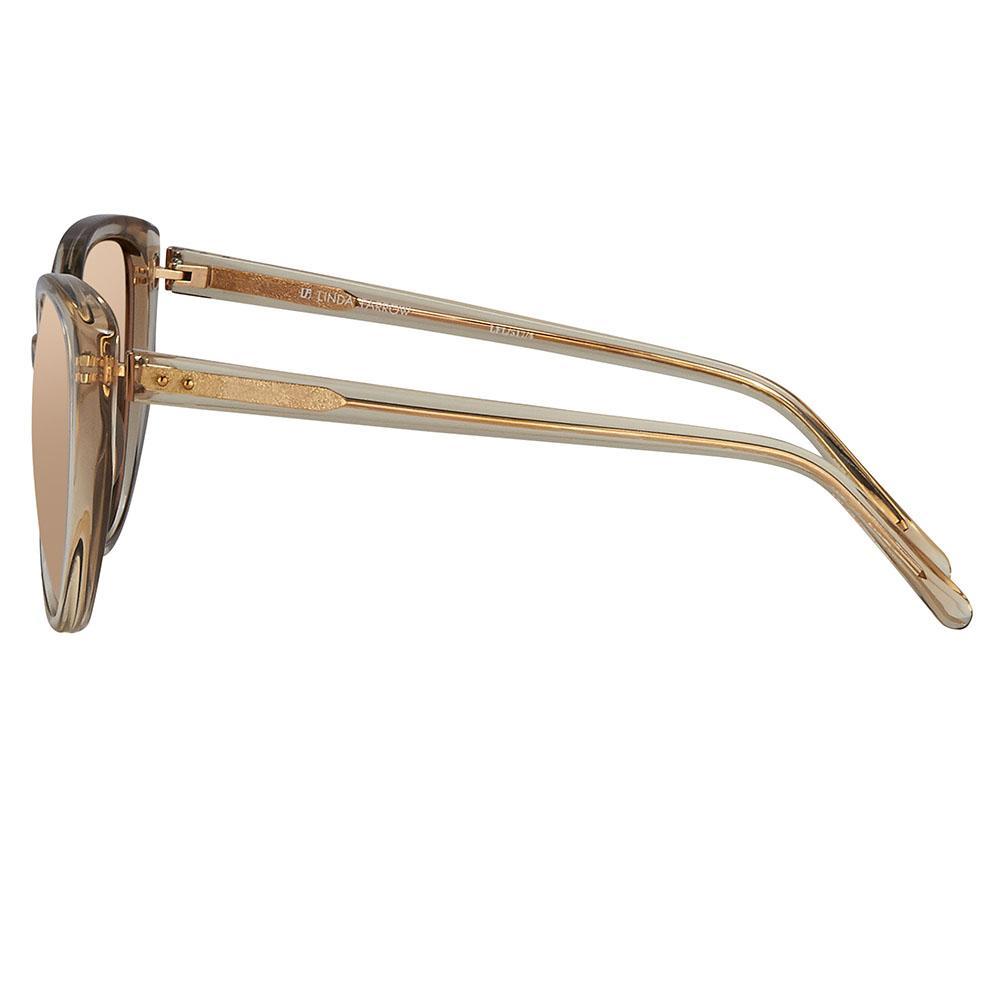 Color_LFL517C4SUN - Linda Farrow 517 C4 Cat Eye Sunglasses
