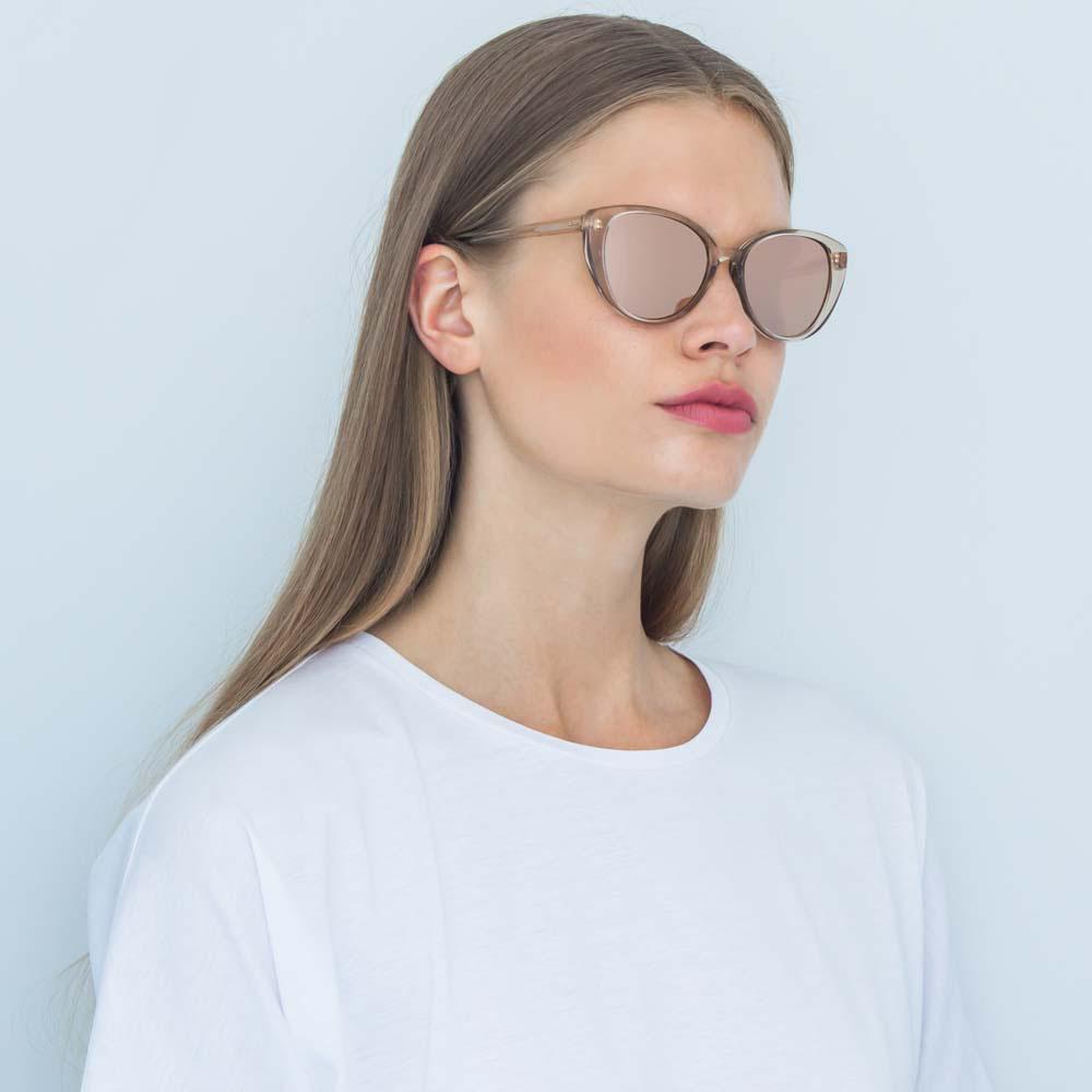 Color_LFL517C4SUN - Linda Farrow 517 C4 Cat Eye Sunglasses
