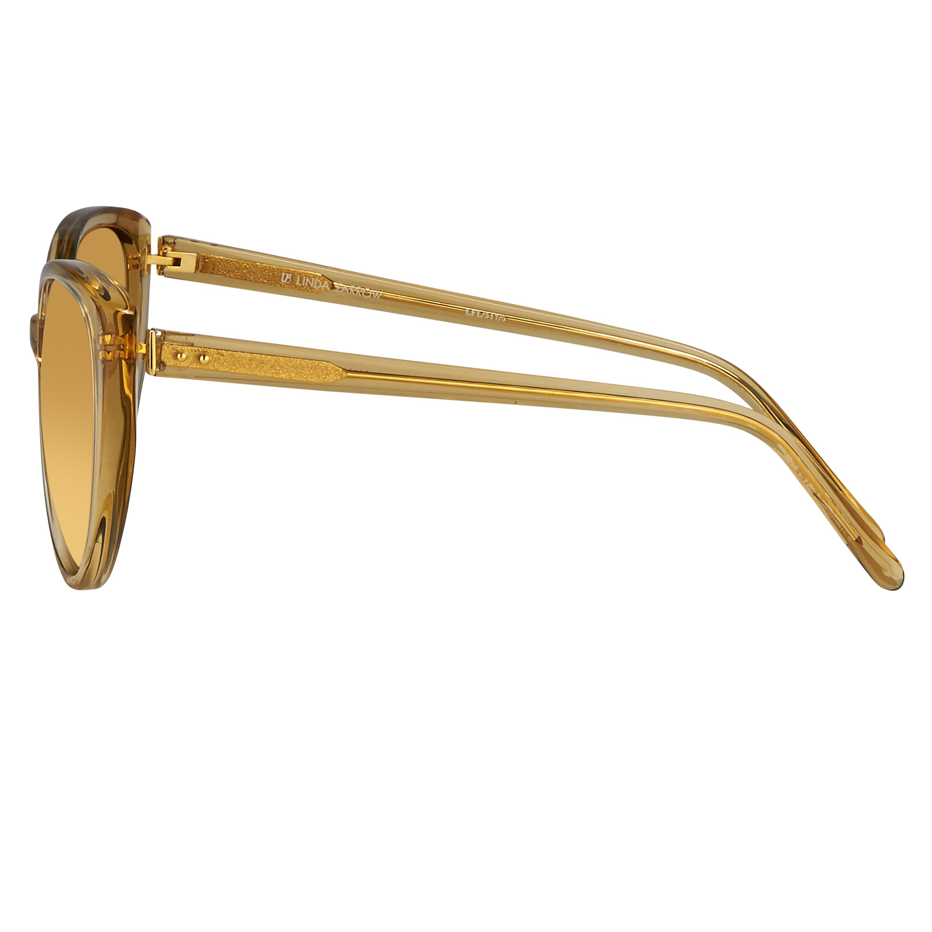 Color_LFL517C5SUN - Linda Farrow 517 C5 Cat Eye Sunglasses