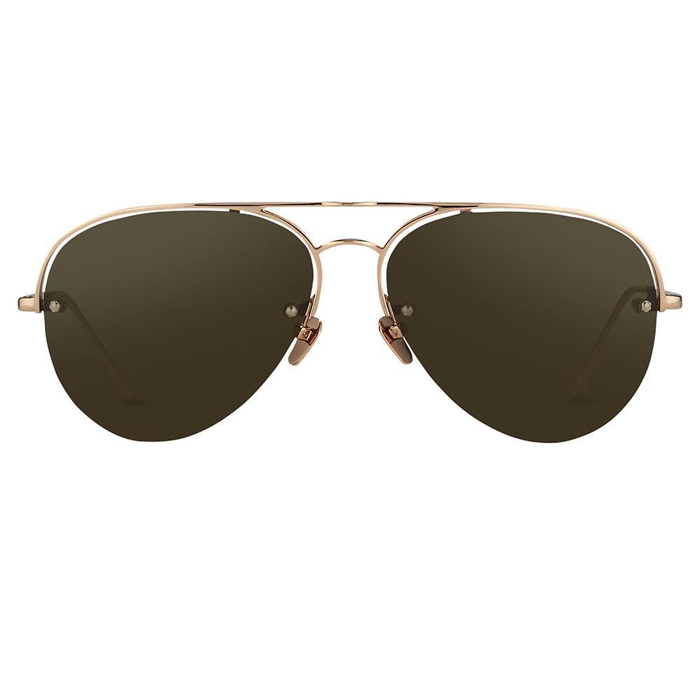 Color_LFL543C6SUN - Linda Farrow 543 C6 Aviator Sunglasses