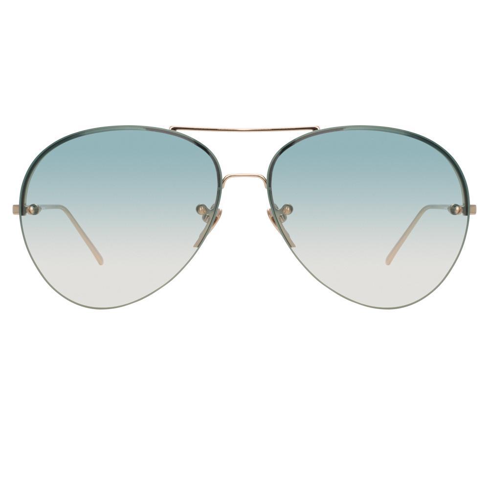 Color_LFL574C10SUN - Linda Farrow 574 C10 Aviator Sunglasses
