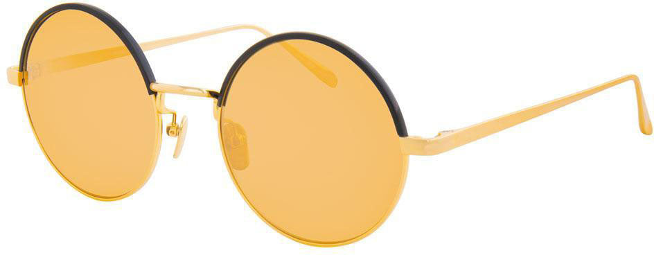 Color_LFL583C5SUN - Linda Farrow 583 C5 Round Sunglasses