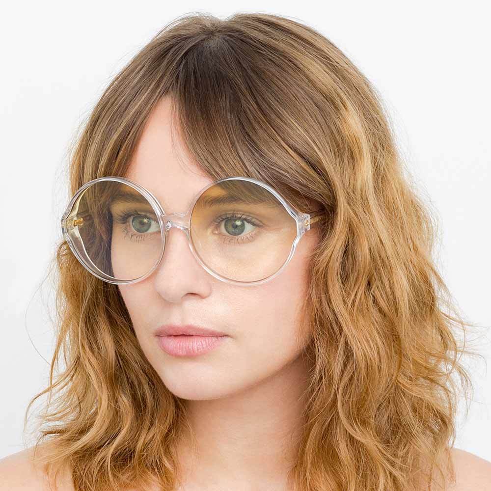 Color_LFL657C10SUN - Linda Farrow 657 C10 Round Sunglasses