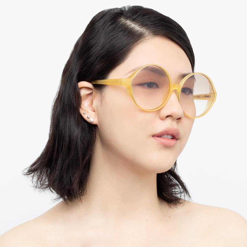 Color_LFL657C16SUN - Linda Farrow 657 C16 Round Sunglasses
