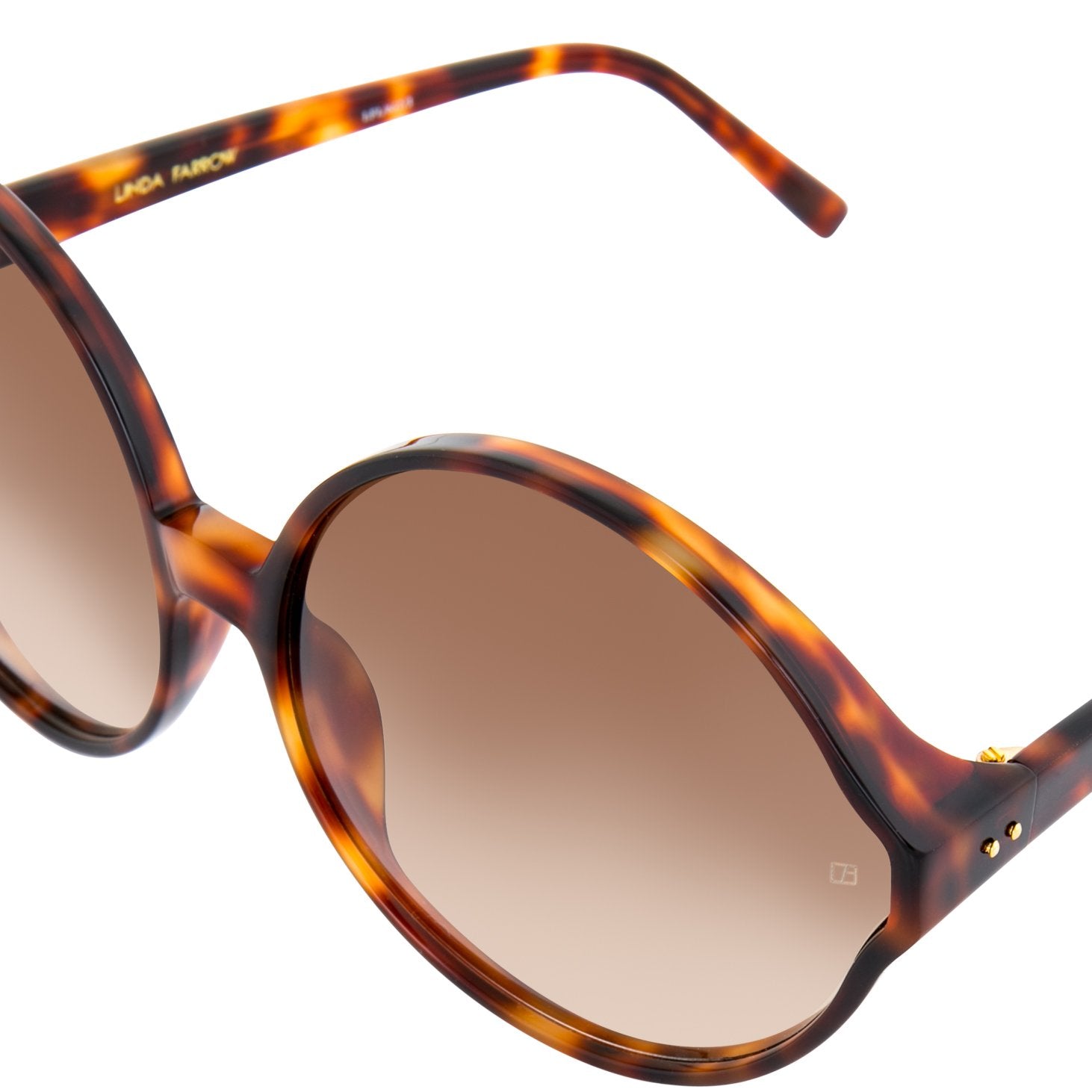 Color_LFL657C3SUN - Linda Farrow 657 C3 Round Sunglasses