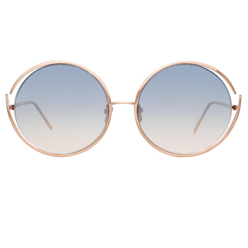 Color_LFL680C14SUN - Linda Farrow Fontaine C14 Round Sunglasses