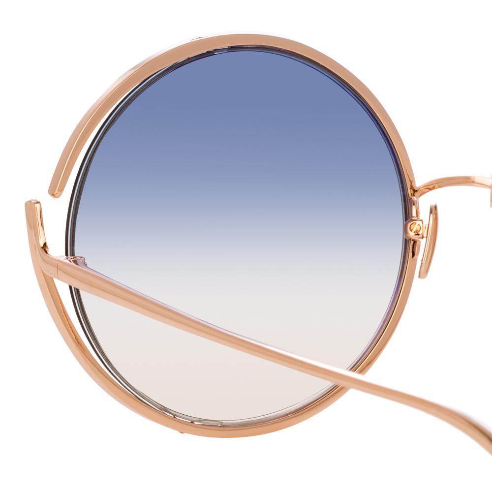 Color_LFL680C14SUN - Linda Farrow Fontaine C14 Round Sunglasses