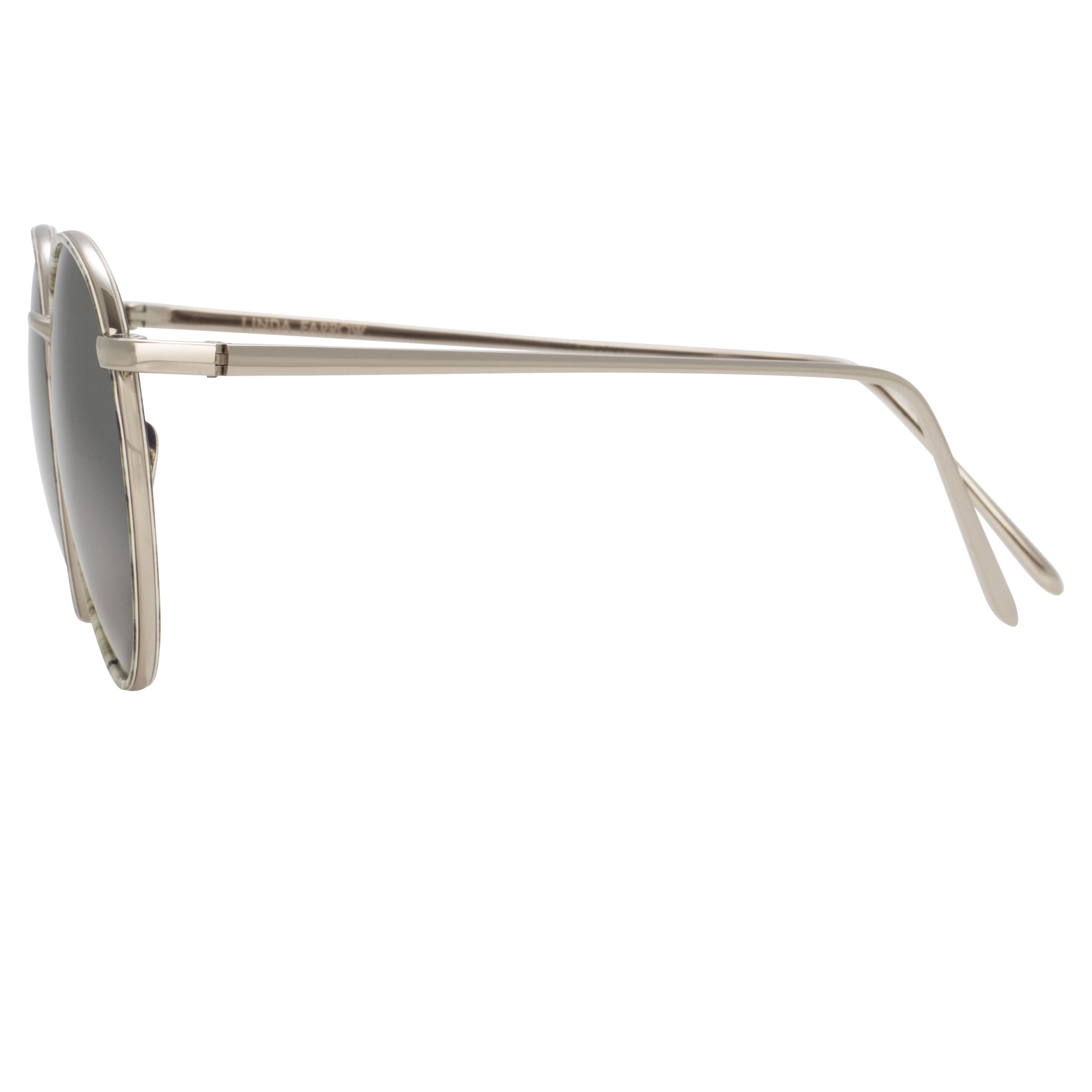 Color_LFL704C5SUN - Linda Farrow Aarons C5 Oval Sunglasses