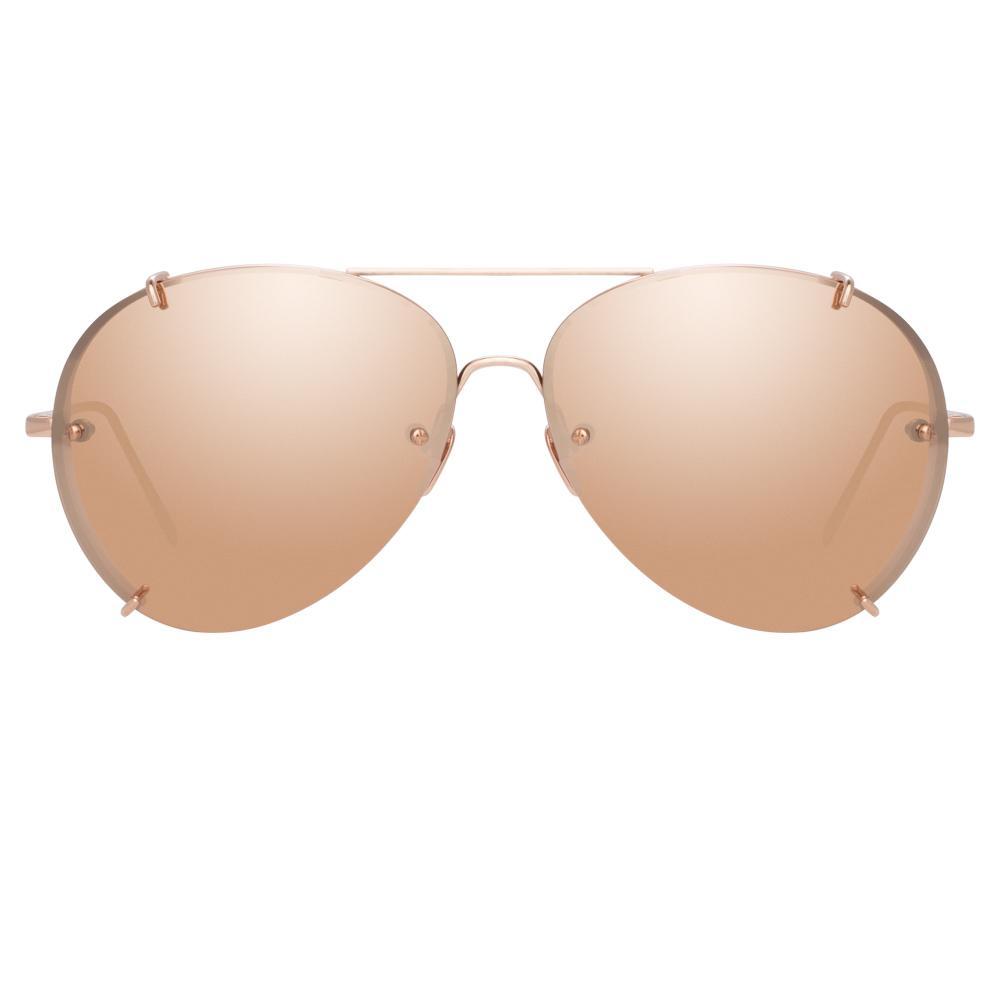Color_LFL729C3SUN - Linda Farrow Peggy C3 Aviator Sunglasses