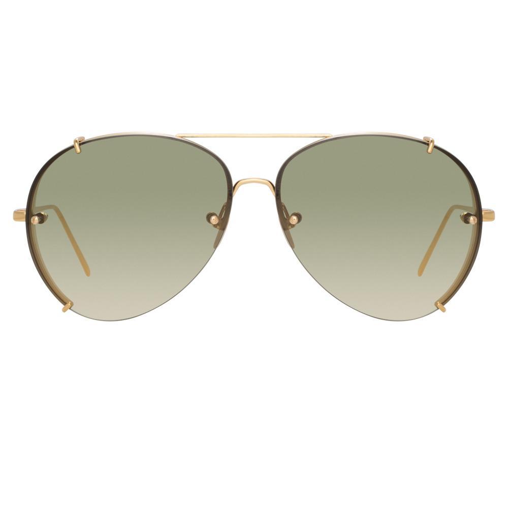 Color_LFL729C5SUN - Linda Farrow Peggy C5 Aviator Sunglasses