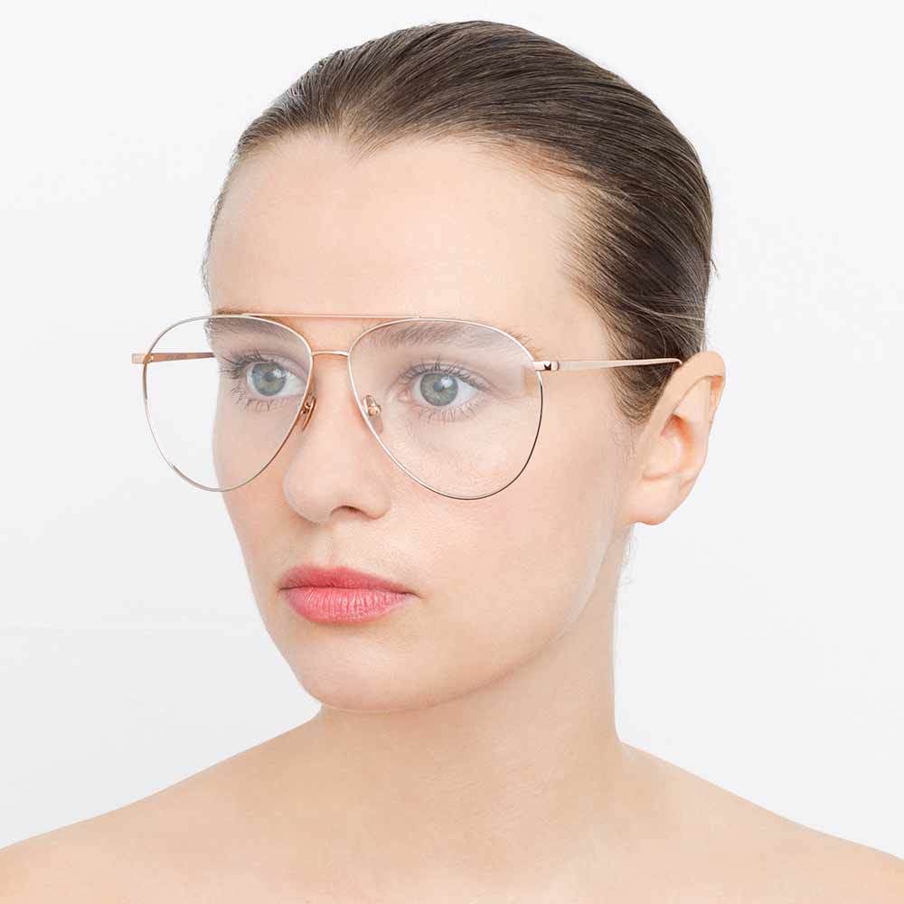 Color_LFL744C11OPT - Linda Farrow Kirk C11 Aviator Optical Frame