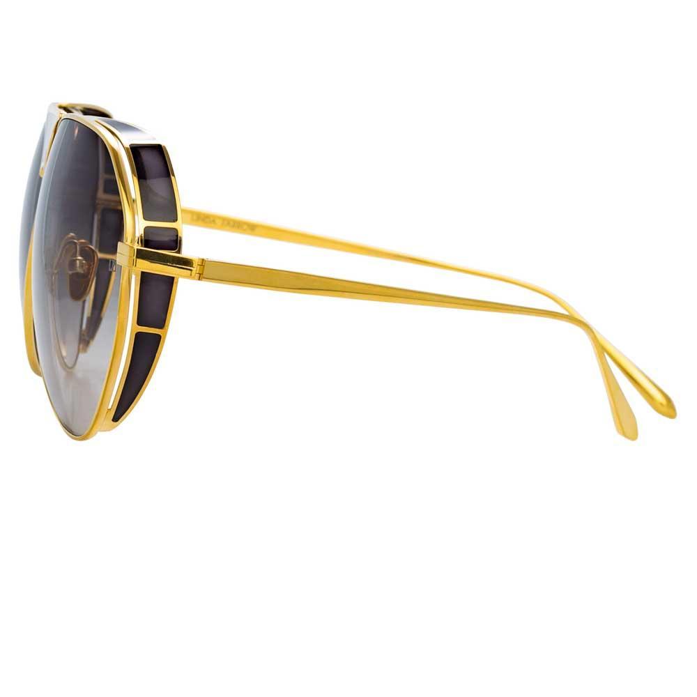 Color_LFL785C1SUN - Linda Farrow Matheson C1 Aviator Sunglasses